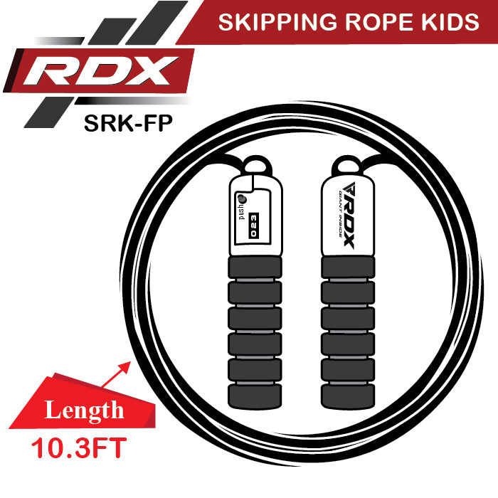 RDX Sports FP Kids 10.3ft Adjustable Skipping Rope with Counter, Standard Size, Pink A5