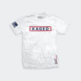 Kaged Muscle Kaged Muscle Patriot Tee, White, S