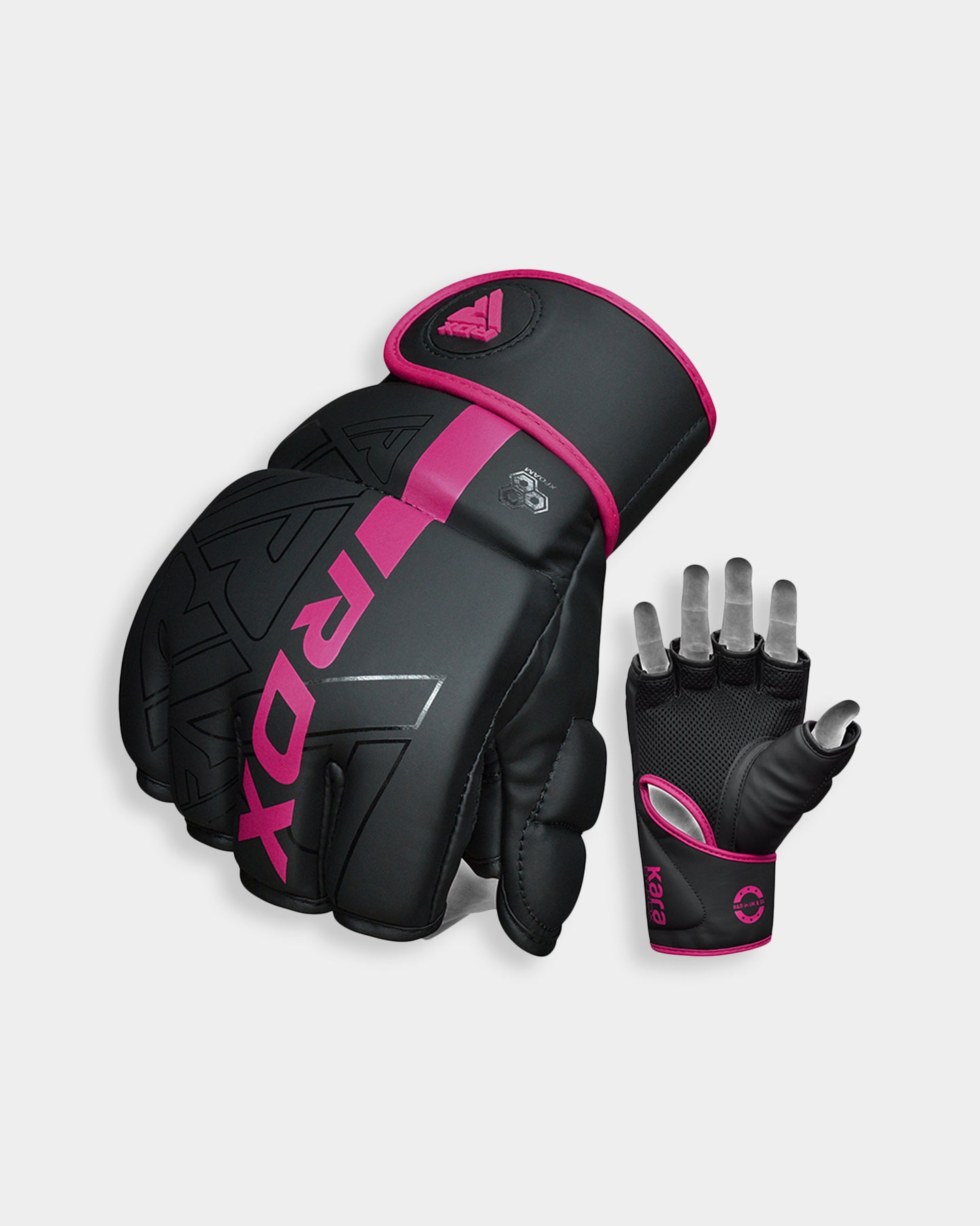 RDX Sports Grappling Gloves F6, S, Pink A1
