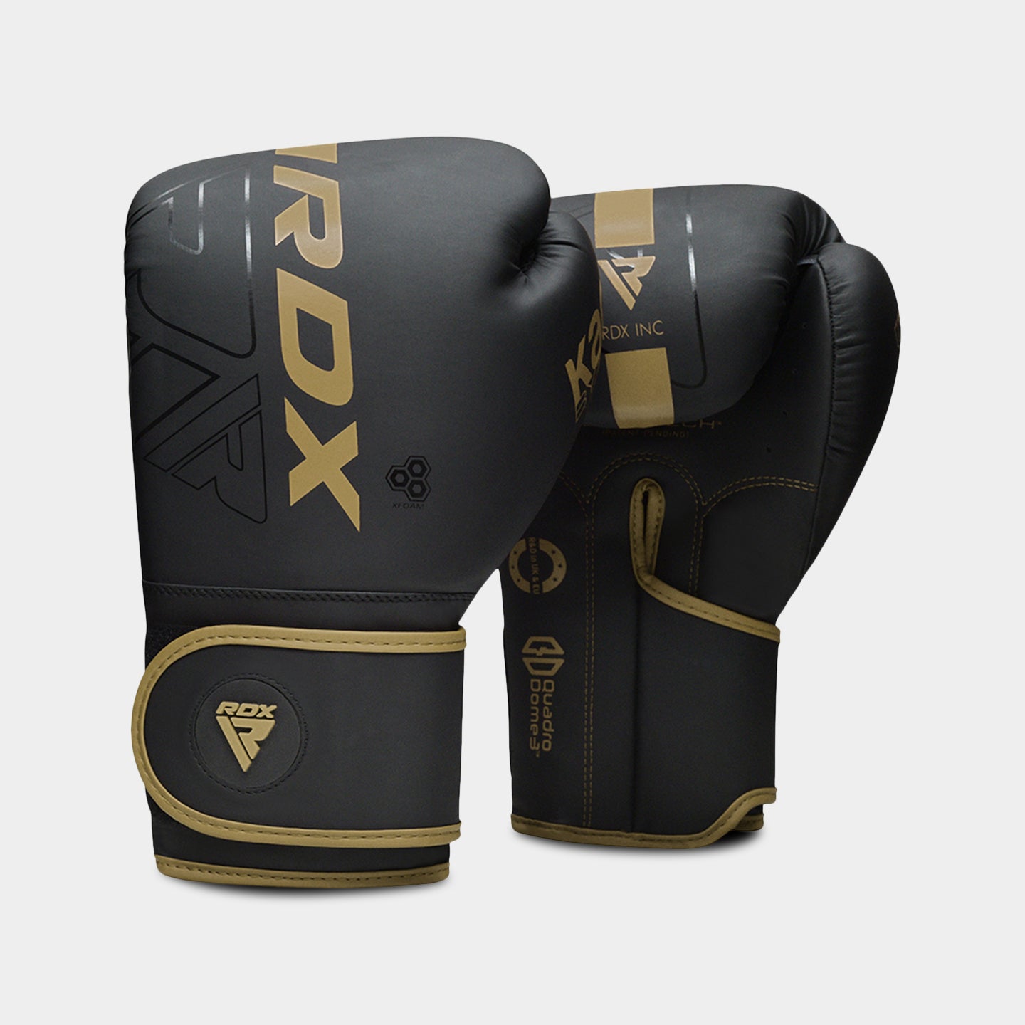 RDX Sports Boxing Gloves F6, 8oz, Golden A1