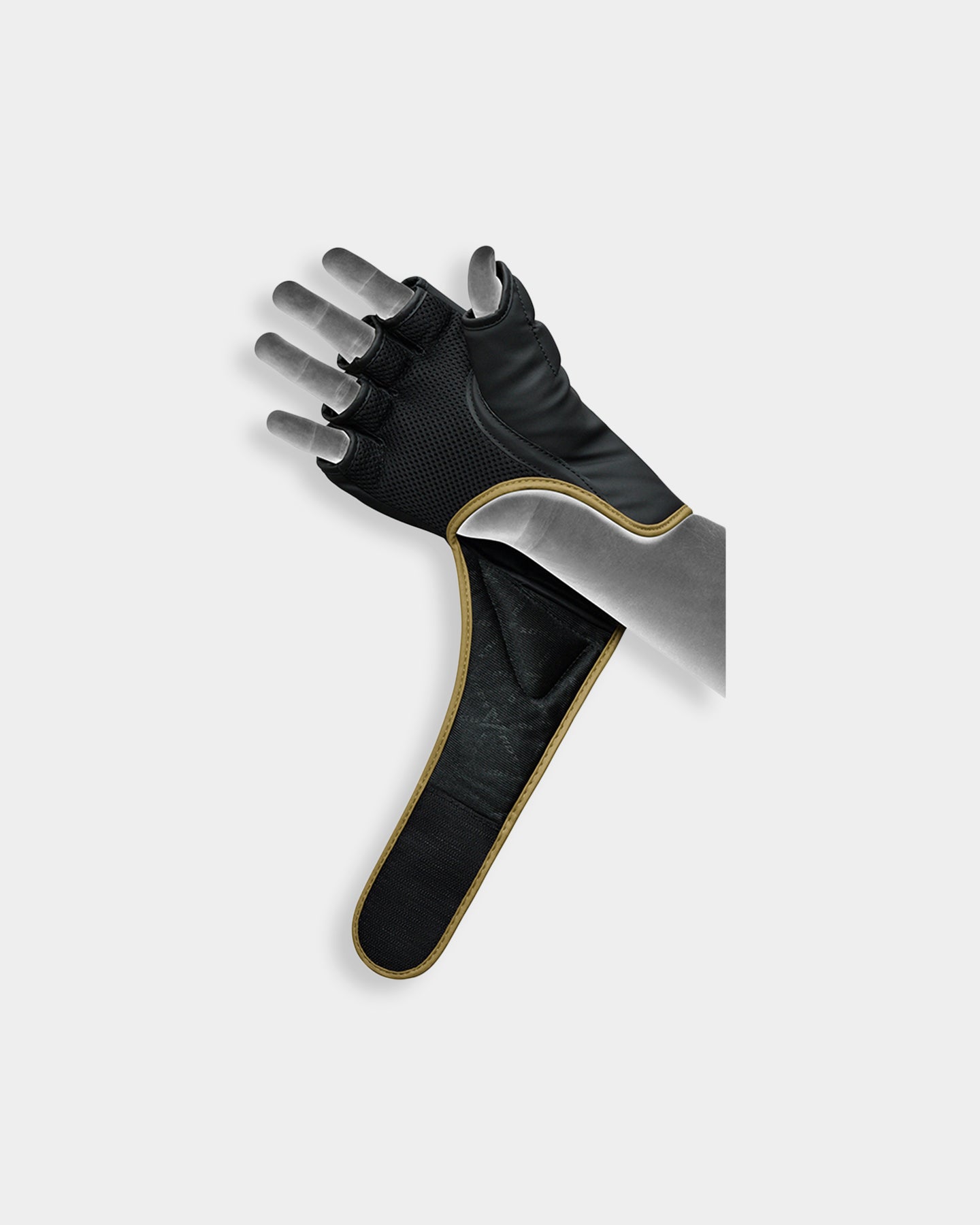 RDX Sports Grappling Gloves F6, XL, Golden A5