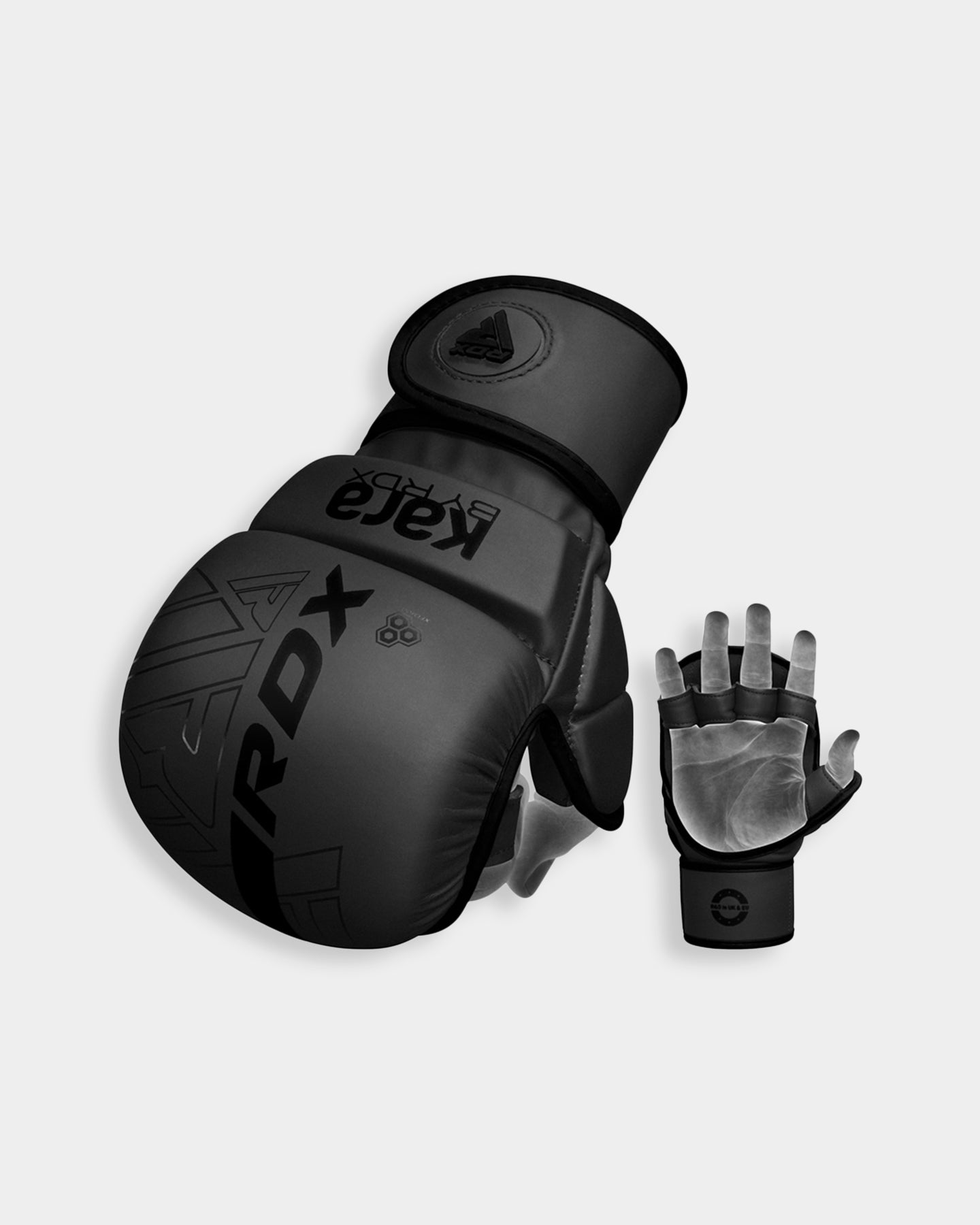 RDX Sports Grappling Gloves Shooter F6 Plus, S/M, Black A2
