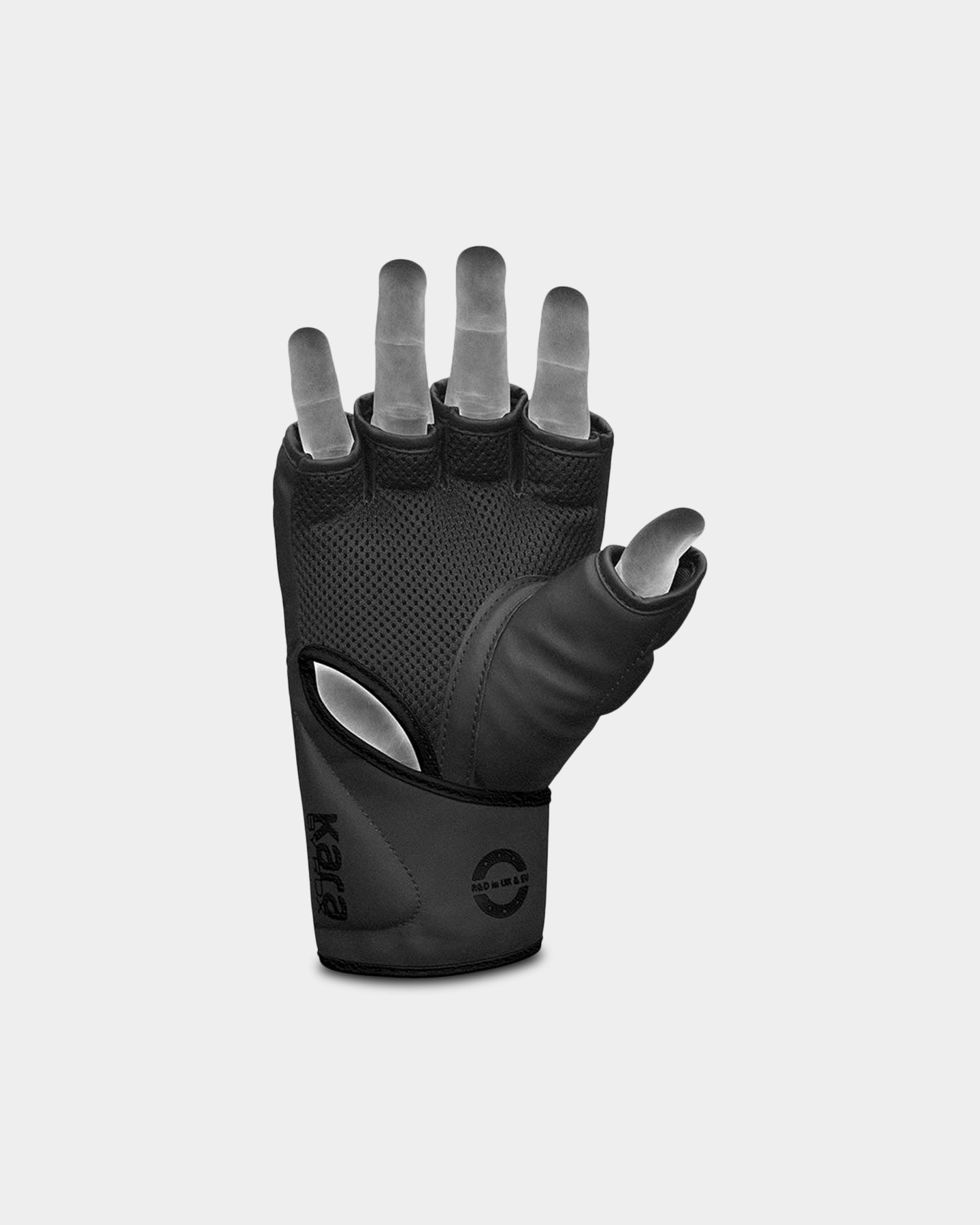 RDX Sports Grappling Gloves F6, S, Black A4