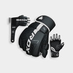 RDX Sports Grappling Gloves F6, XL, White A3
