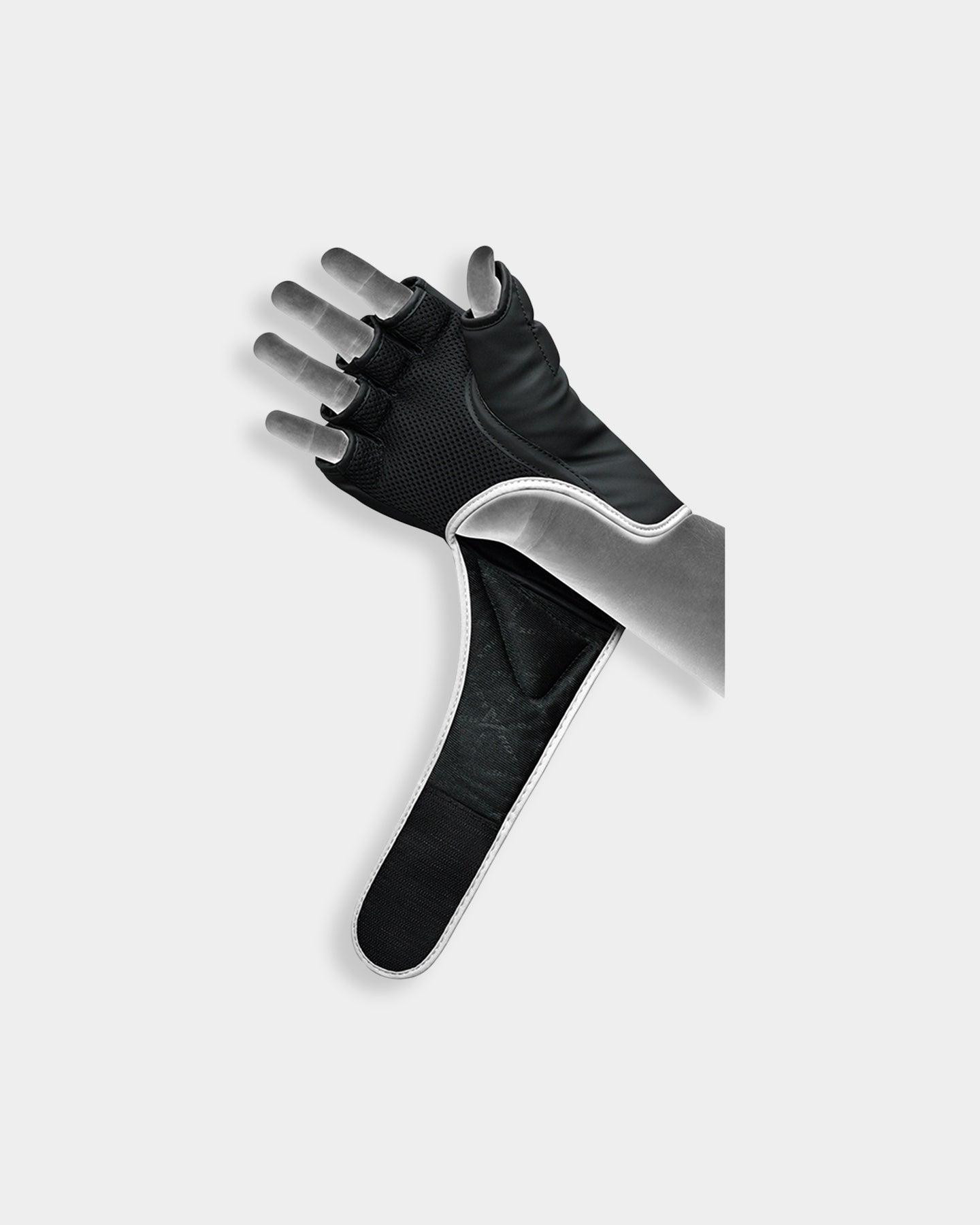 RDX Sports Grappling Gloves F6, XL, White A5