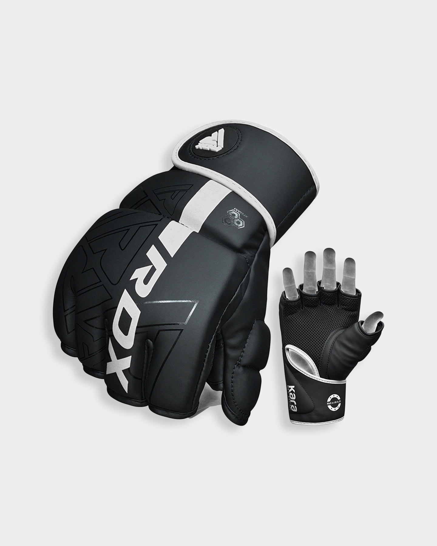 RDX Sports Grappling Gloves F6, XL, White A1