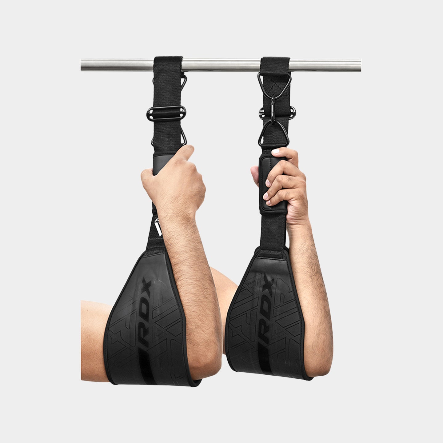 RDX Sports F6 Kara Gym Workout Abs Straps, Standard Size, Black A1