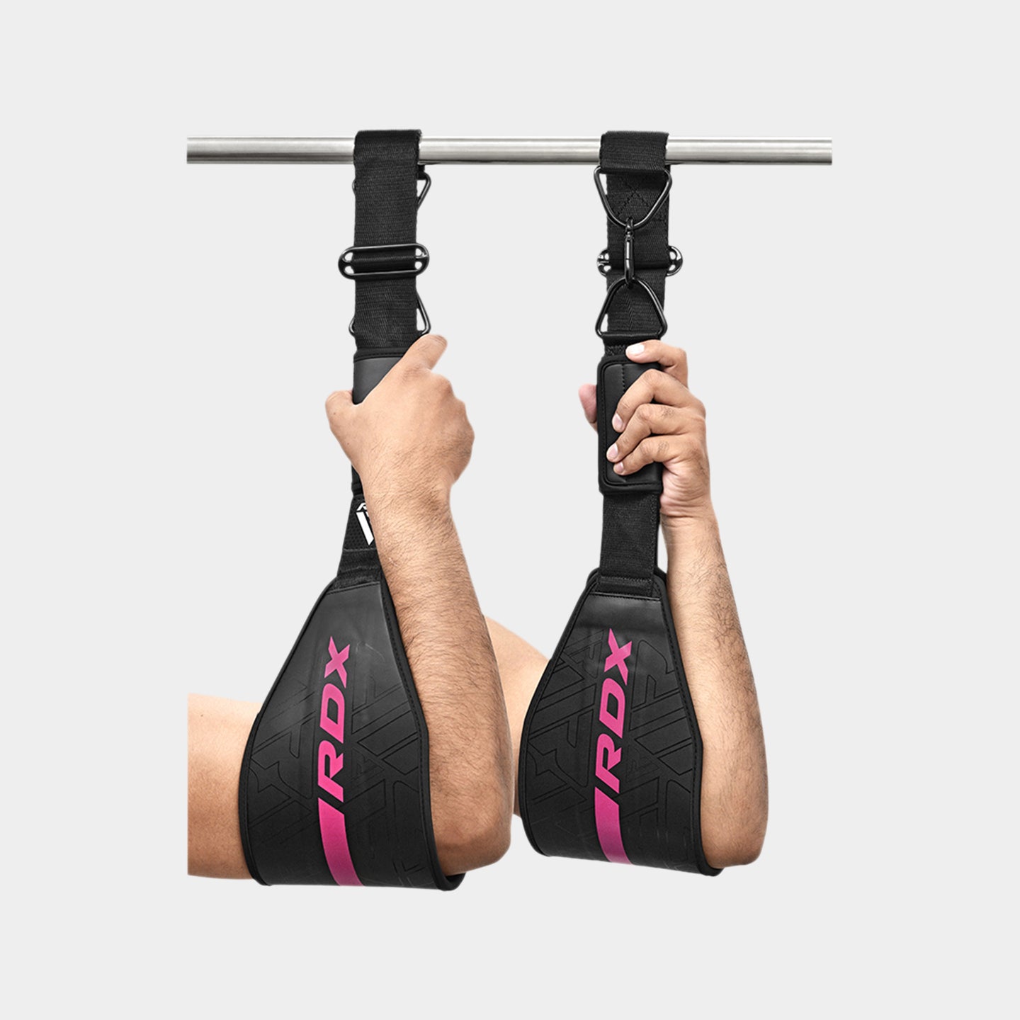 RDX Sports F6 Kara Gym Workout Abs Straps, Standard Size, Pink A1