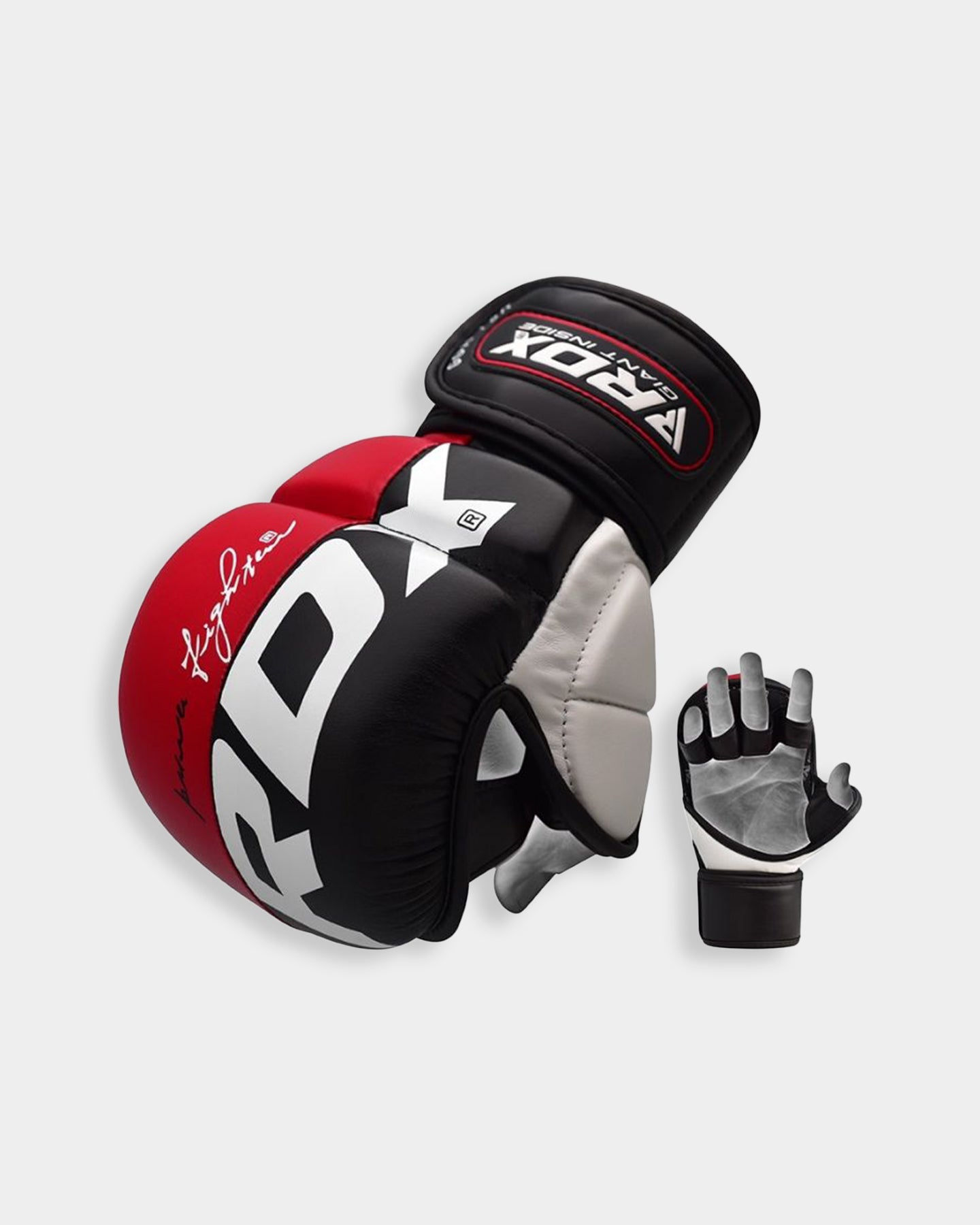 RDX Sports Grappling Glove T6 Plus, XL, Red A1