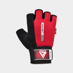 RDX Sports W1 Gym Workout Gloves, XL, Red A2