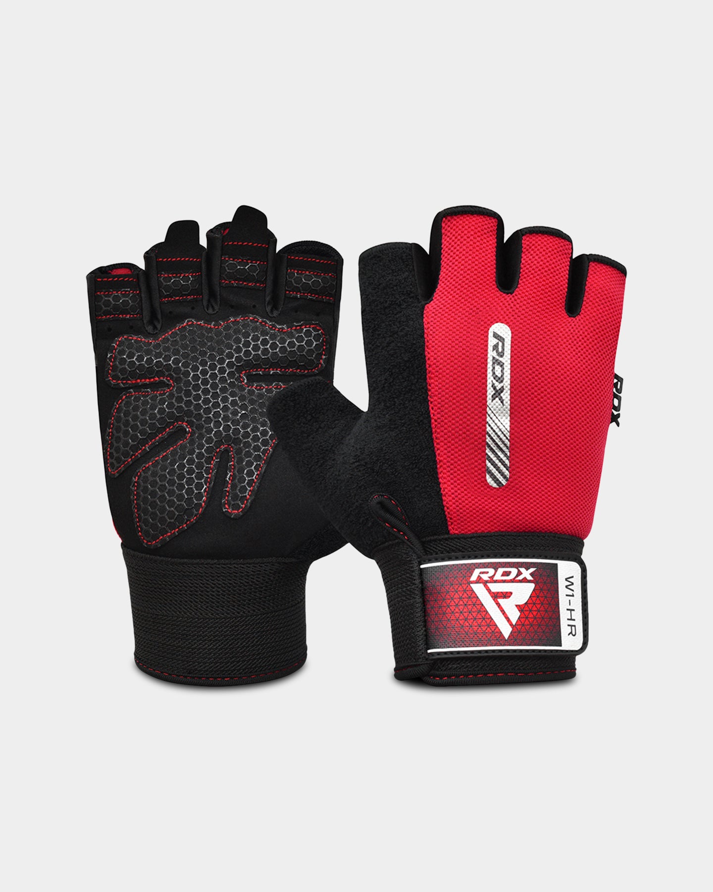 RDX Sports W1 Gym Workout Gloves, XL, Red A1