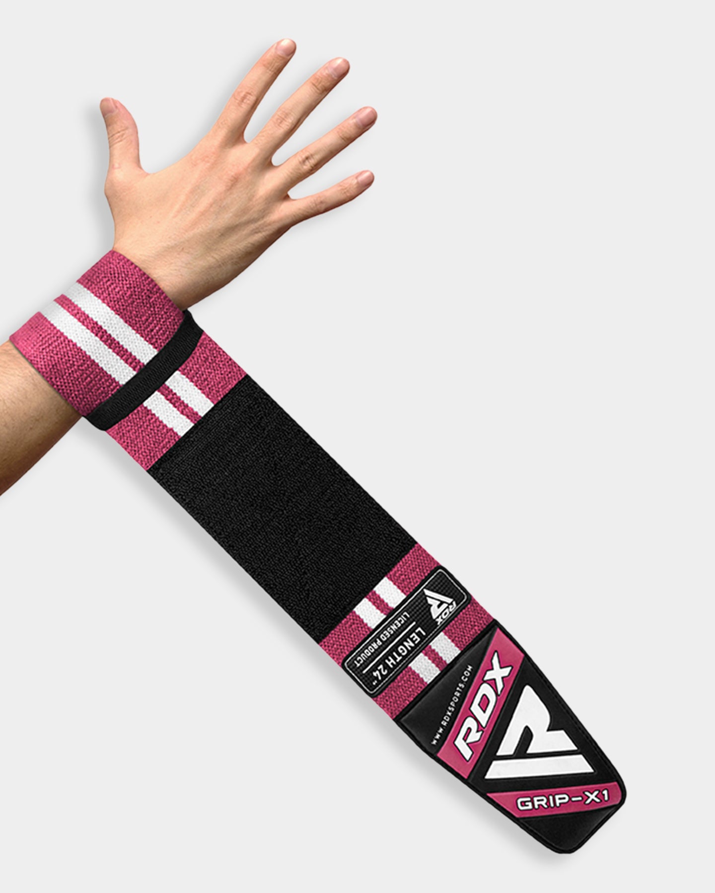RDX Sports W4 Wrist Support Wraps For Weight Lifting, S - 18", Pink A3