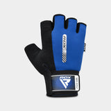 RDX Sports W1 Gym Workout Gloves, XL, Blue A2