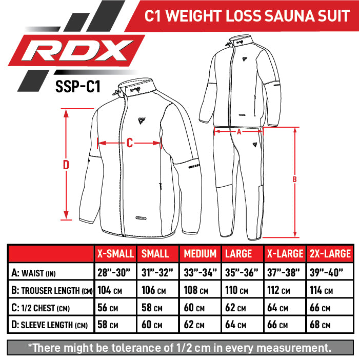 RDX Sports Sauna Suit C1, L, Gray A3