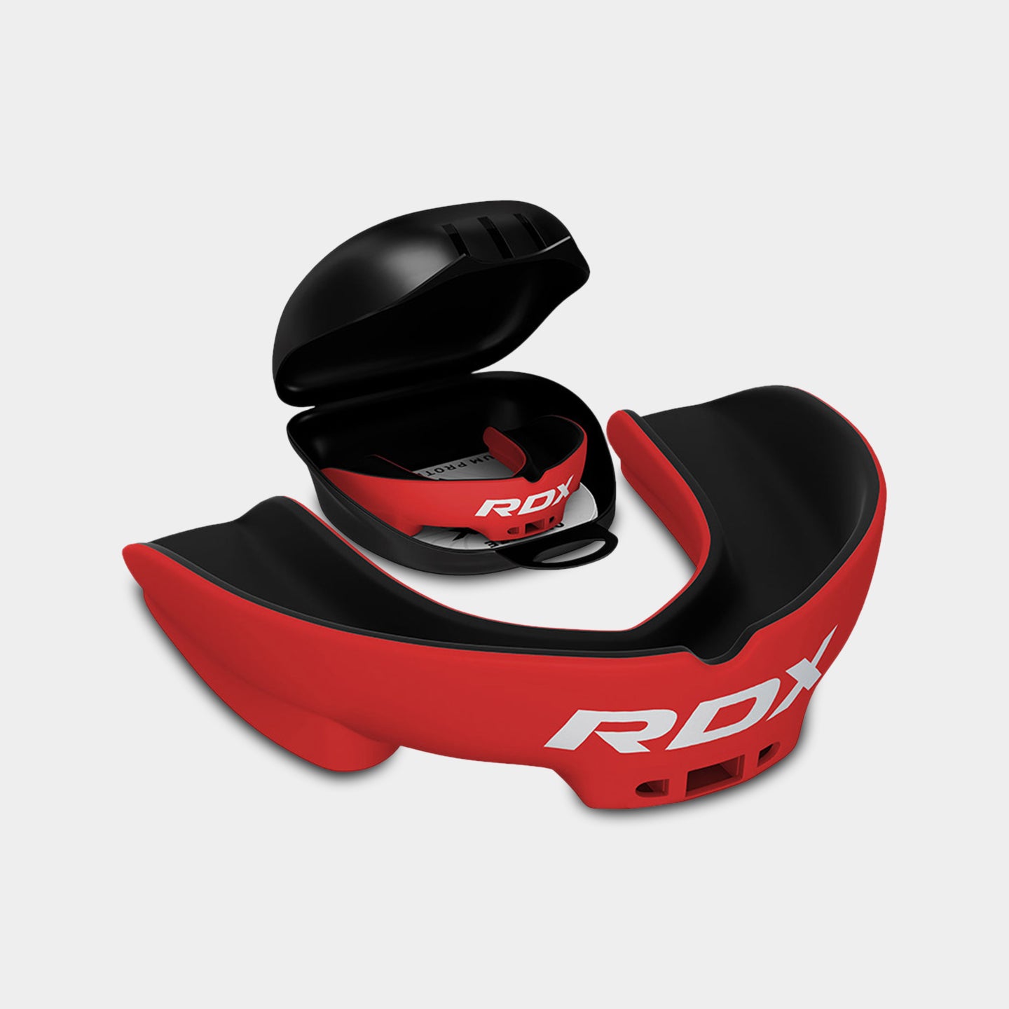 RDX Sports 3W Mouth Guard - Junior, Standard Size, Black/Red A1