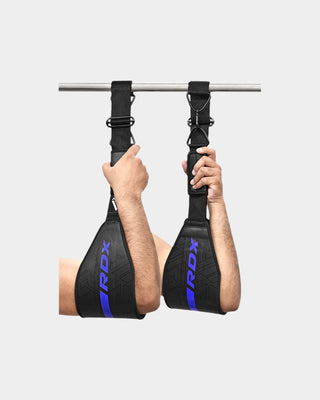 RDX, RDX W5 Weight Lifting Hook Straps - Blue, Straps / Hooks