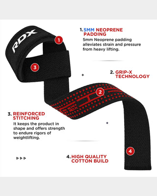 RDX Sports W1 Single Wrist Straps – Bodybuilding.com