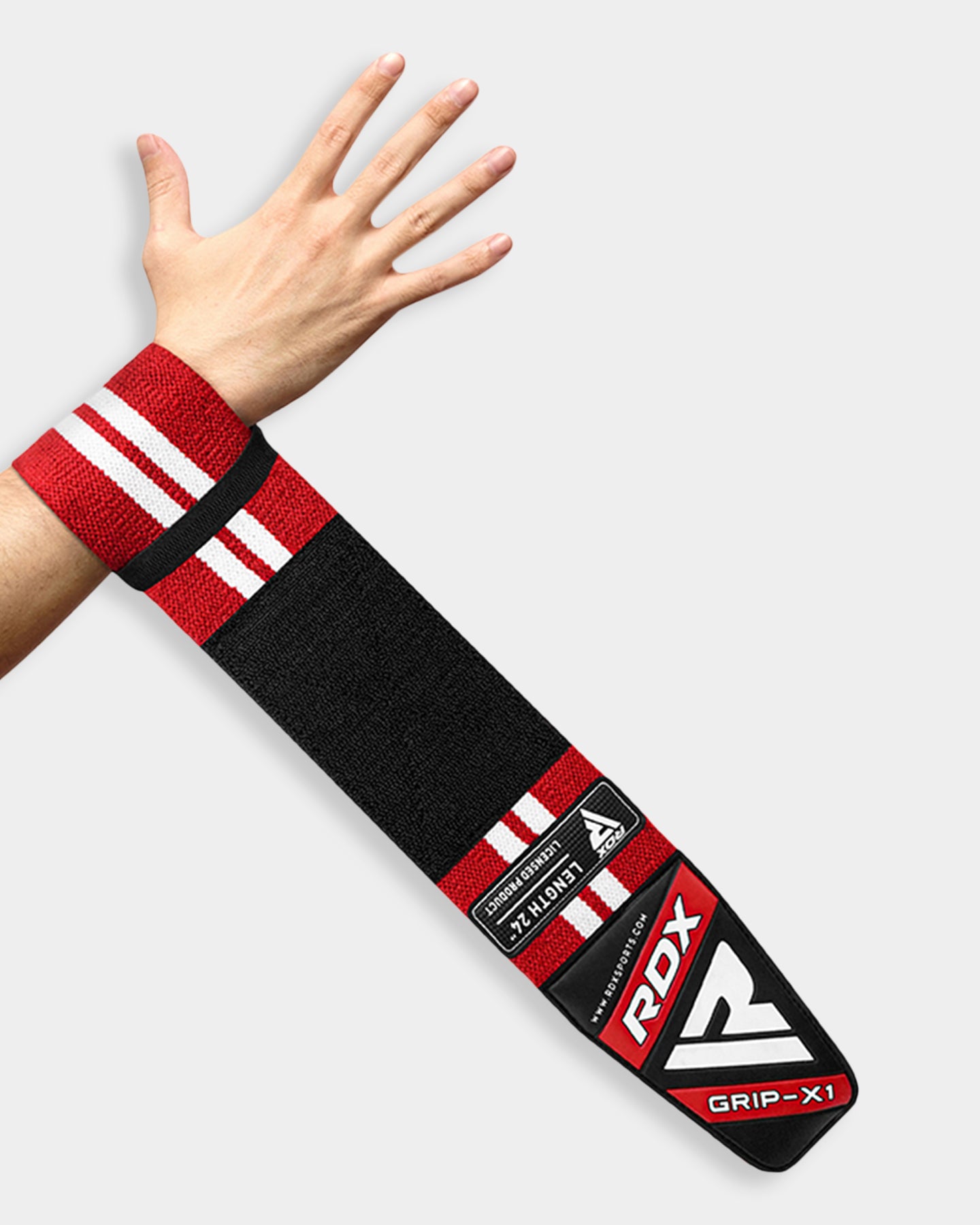 RDX Sports W4 Wrist Support Wraps For Weight Lifting, S - 18", Red A3