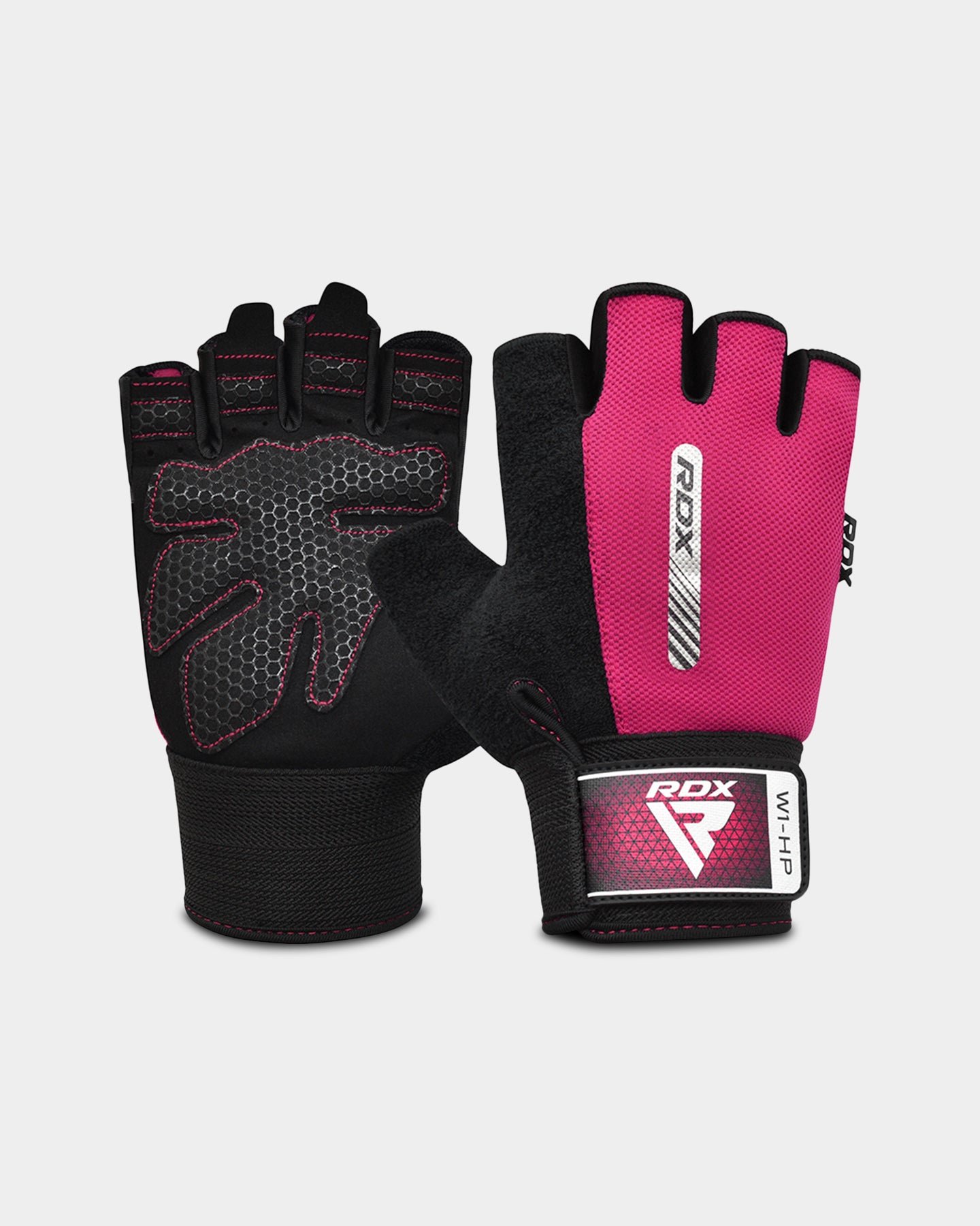 RDX Sports W1 Gym Workout Gloves, L, Pink A1