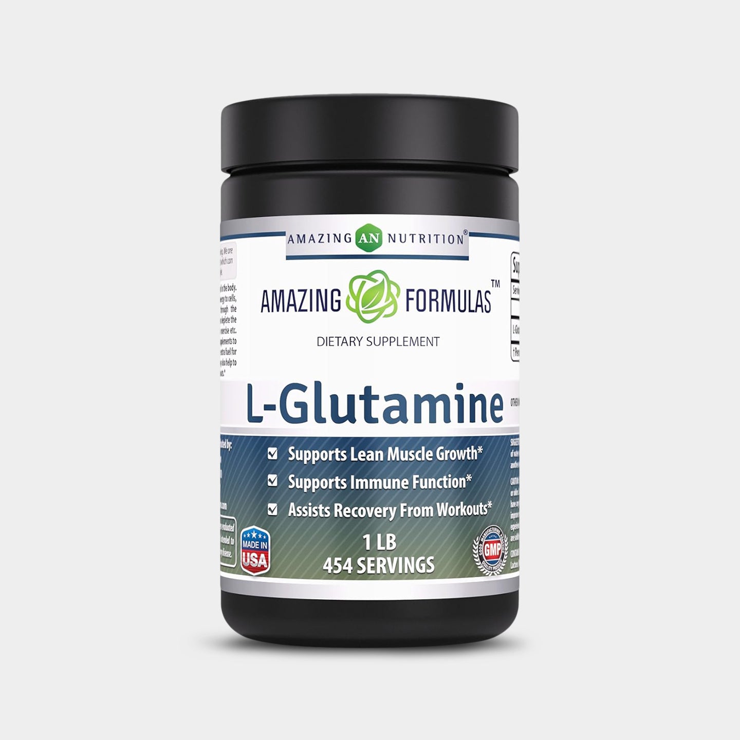 Amazing Nutrition Amazing Formulas L-Glutamine, Unflavored, 1 Lb A1