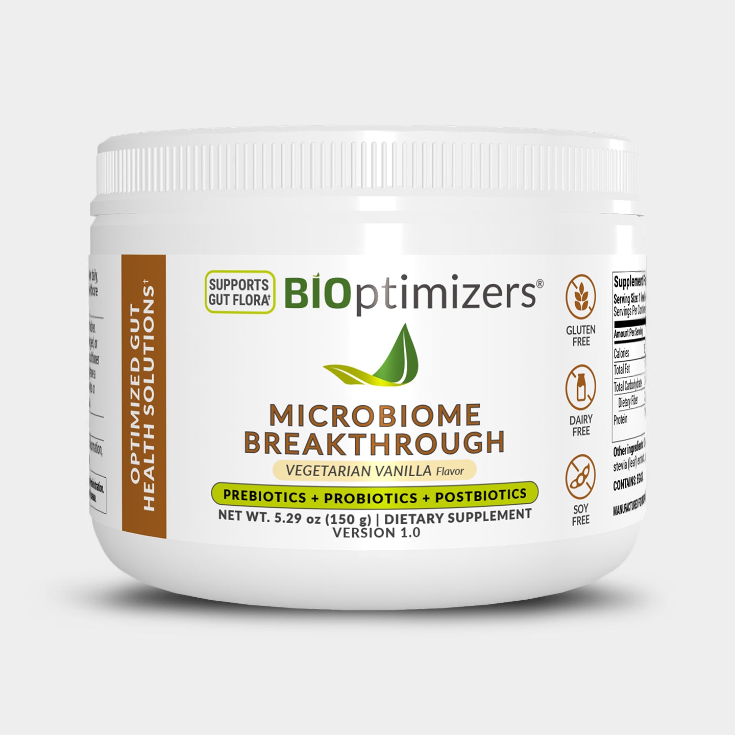 BIOptimizers Microbiome Breakthrough, Vanilla, 30 Servings A1