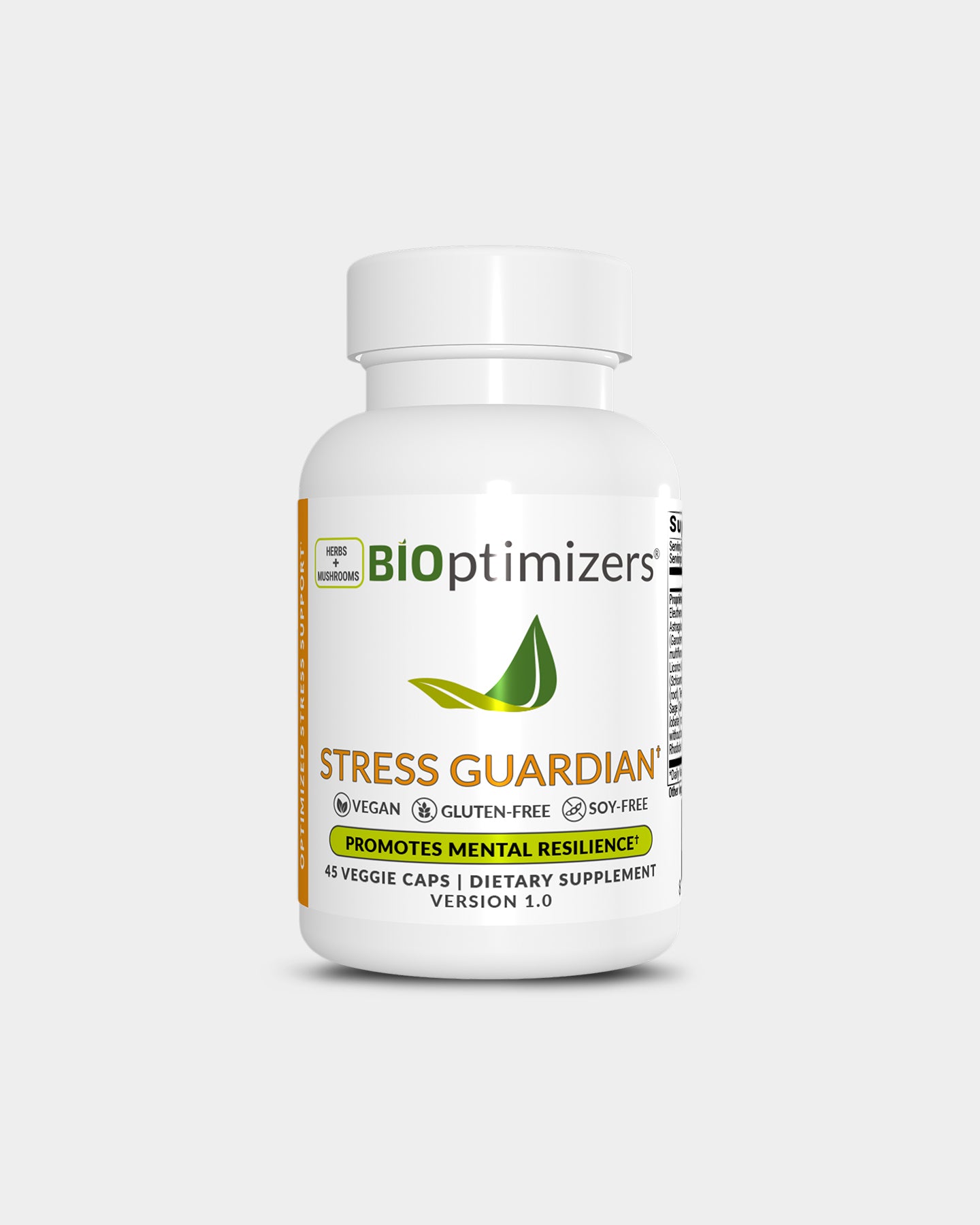 BIOptimizers Stress Guardian, Unflavored, 45 Veggie Caps A1