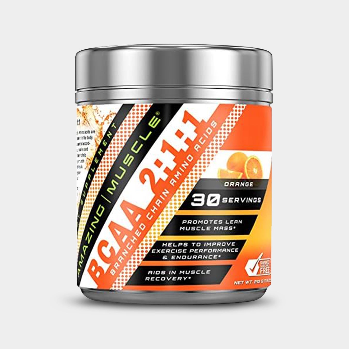 Amazing Muscle BCAA 2:1:1, Orange, 30 Servings A1