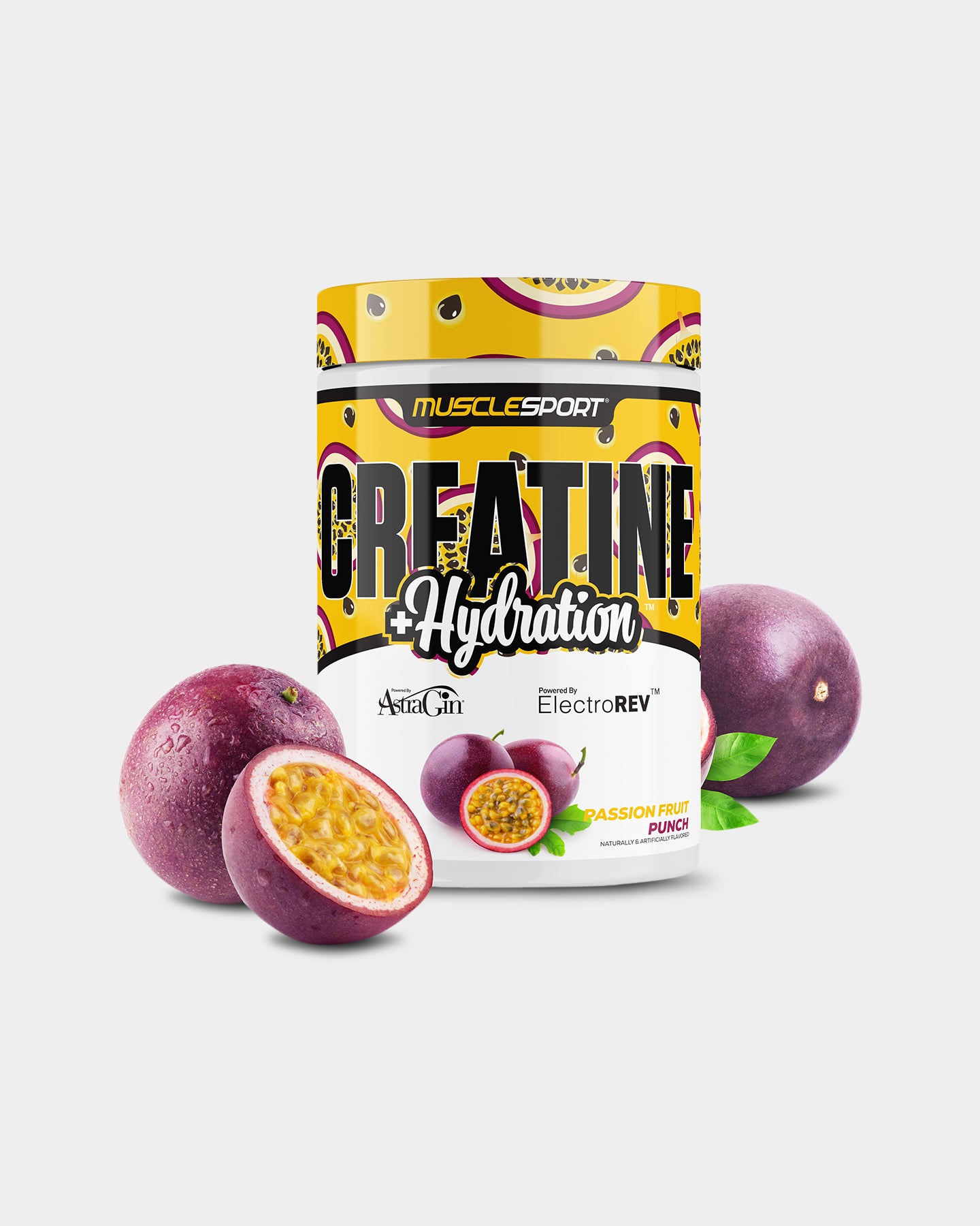 Musclesport Creatine + Hydration, Passion Fruit, 30 Servings A1
