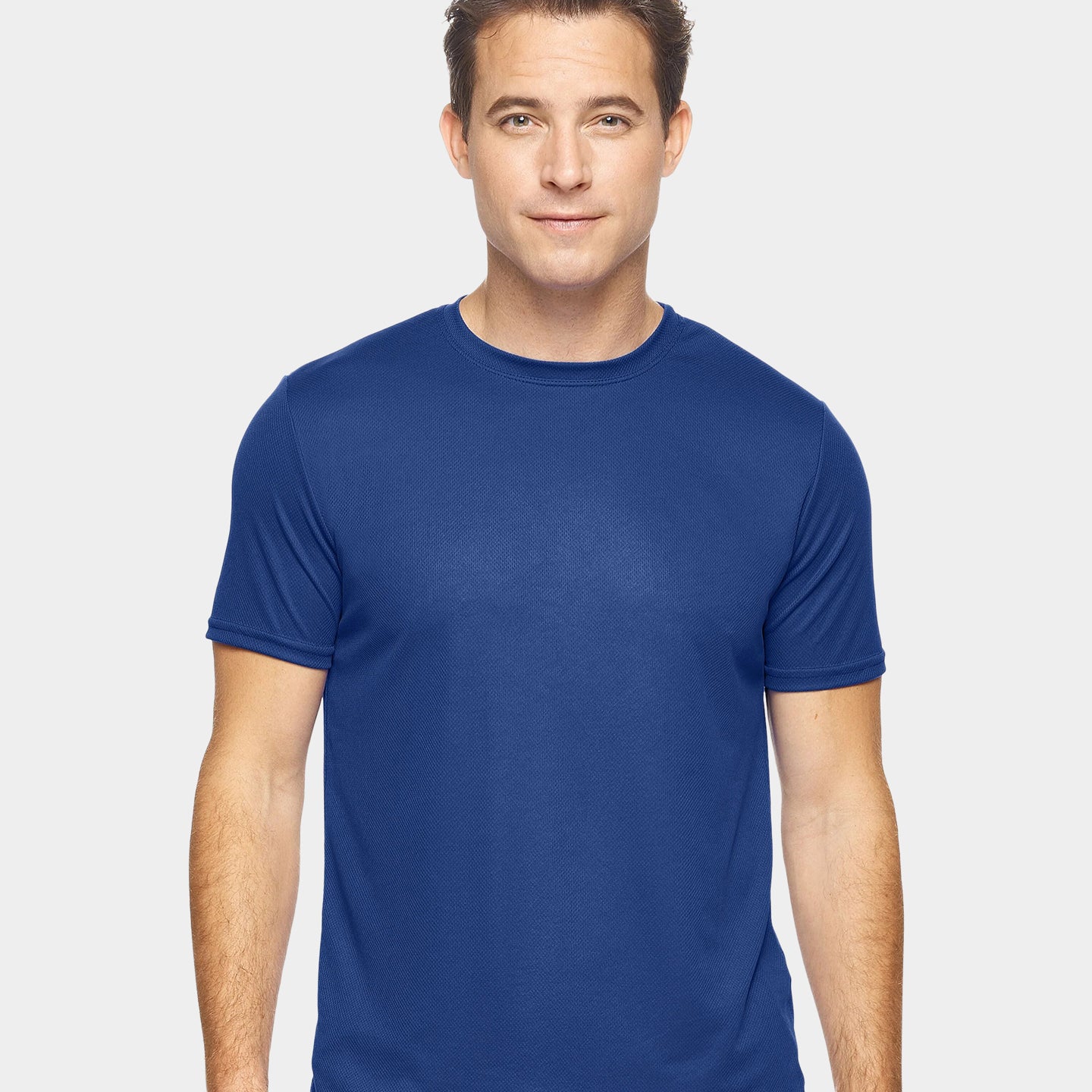 Expert Brand Oxymesh Men's Crewneck Performance T-Shirt, XXS, Navy A1