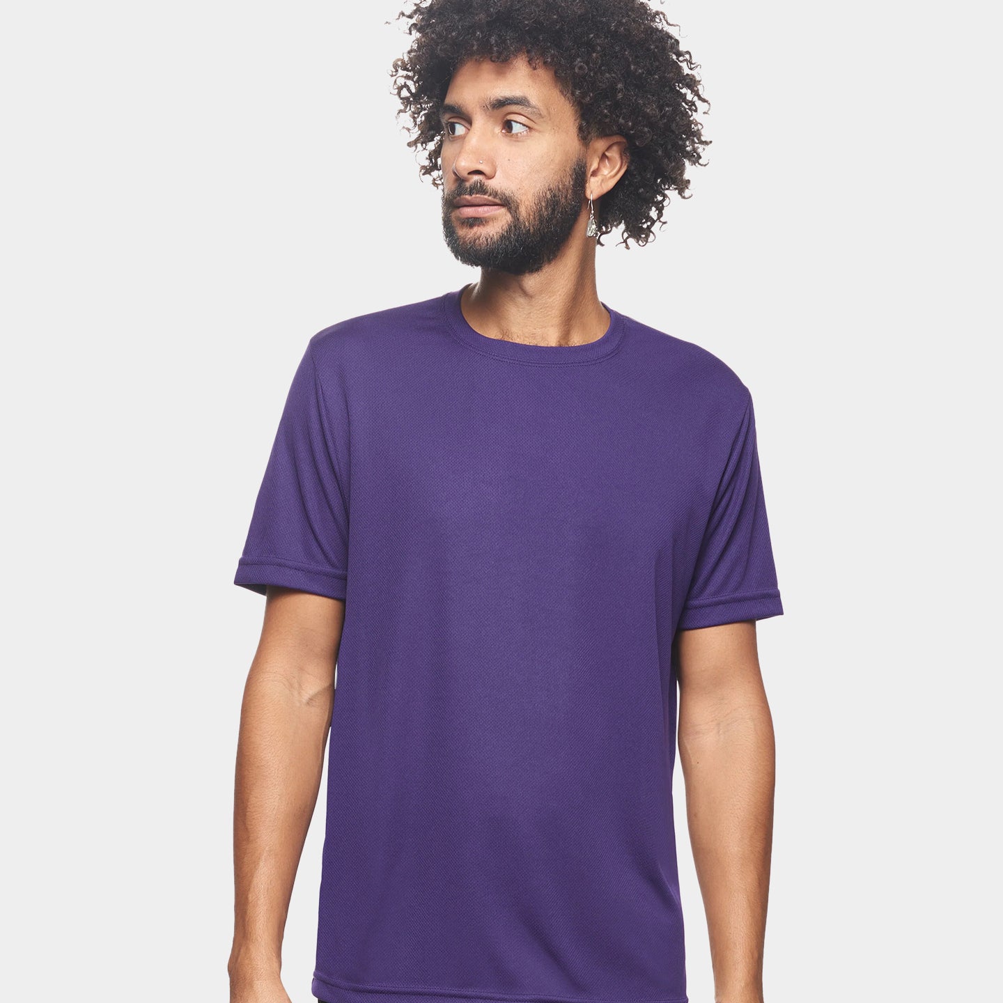 Expert Brand Oxymesh Men's Crewneck Performance T-Shirt, 3XL, Dark Purple A1