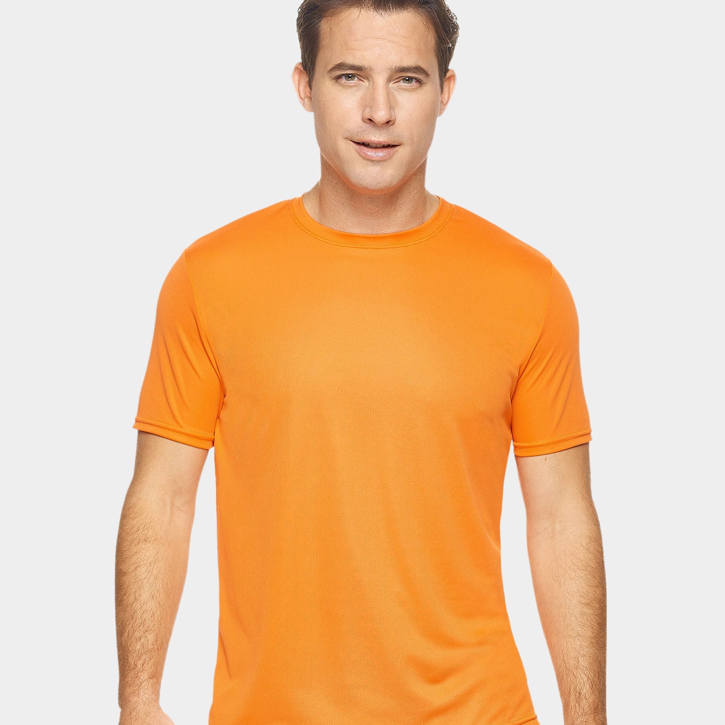 Expert Brand Oxymesh Men's Crewneck Performance T-Shirt, 4XL, Orange A1