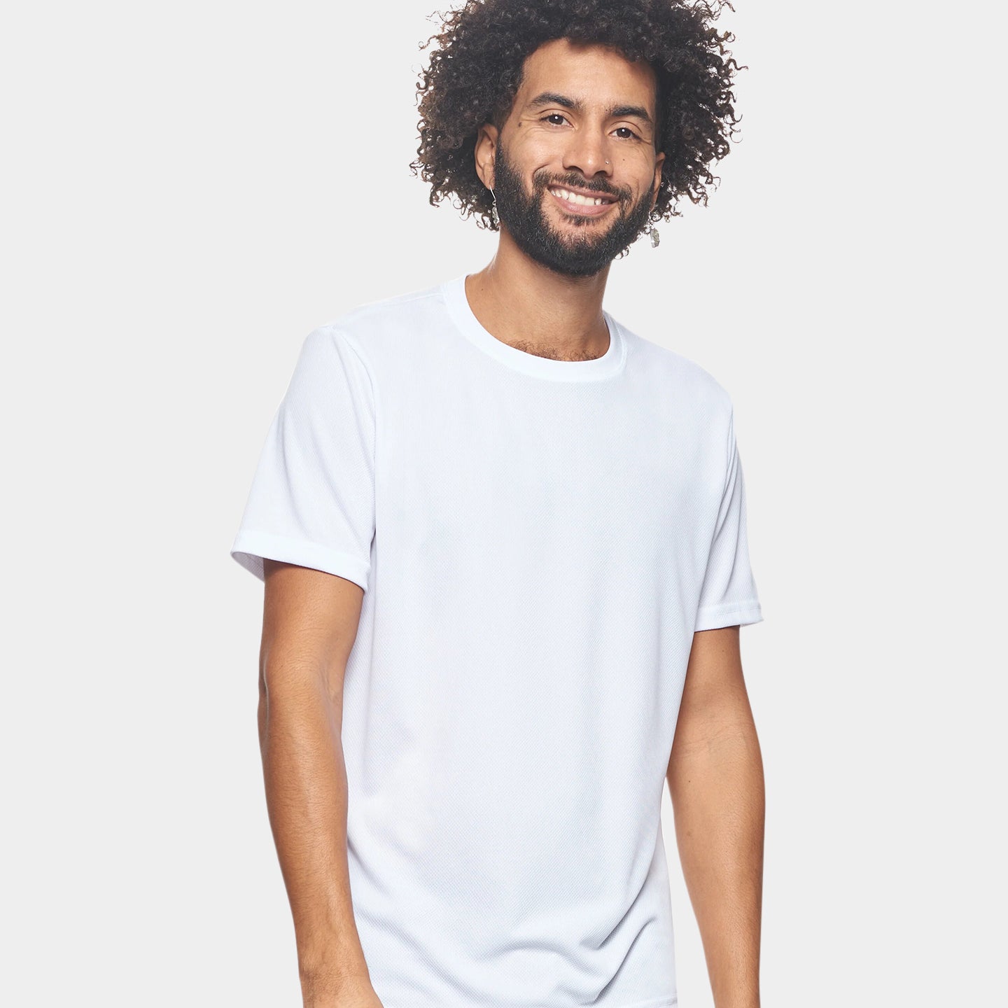 Expert Brand Oxymesh Men's Crewneck Performance T-Shirt, 4XL, White A1