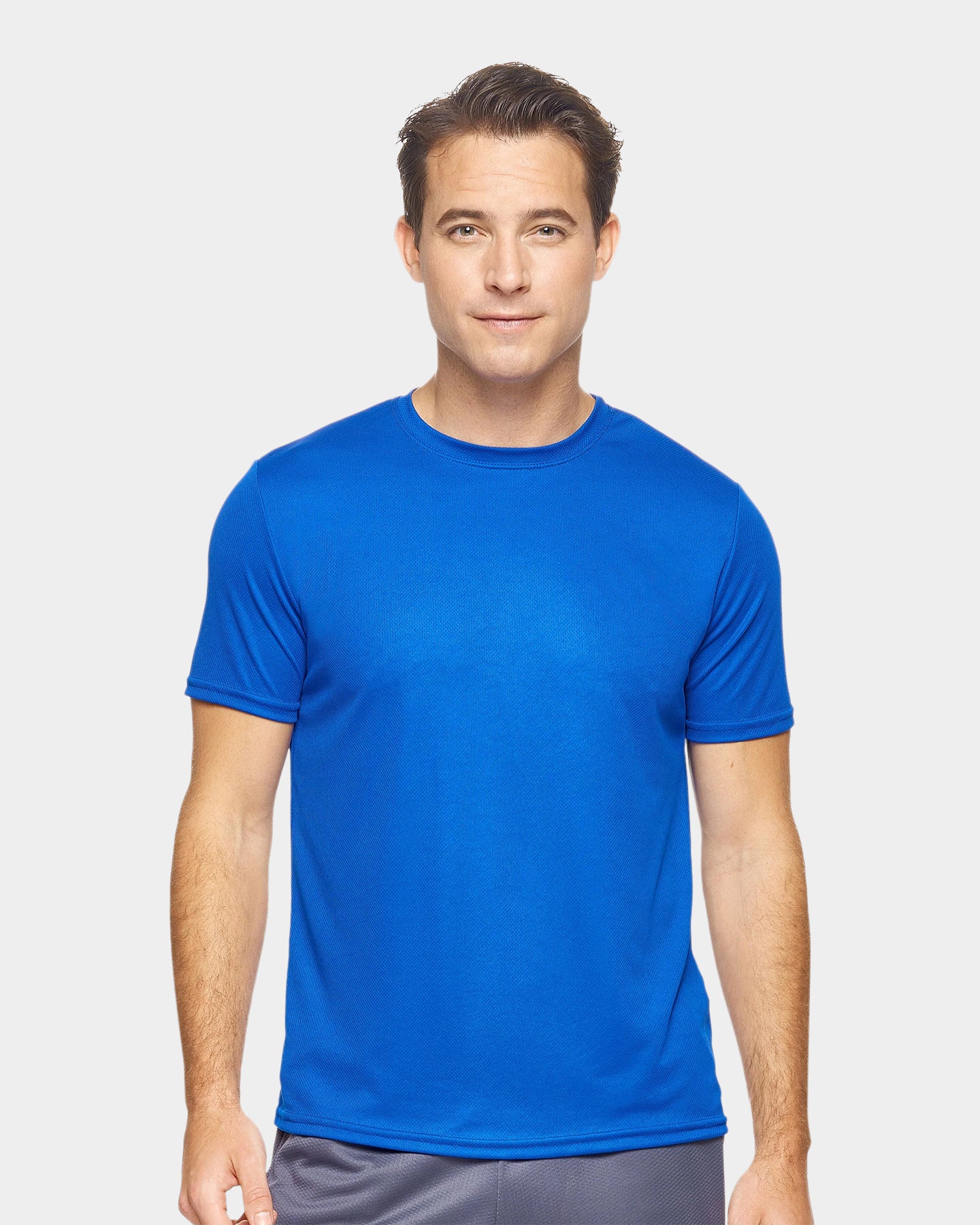 Expert Brand Oxymesh Men's Crewneck Performance T-Shirt, XXS, Royal Blue A1