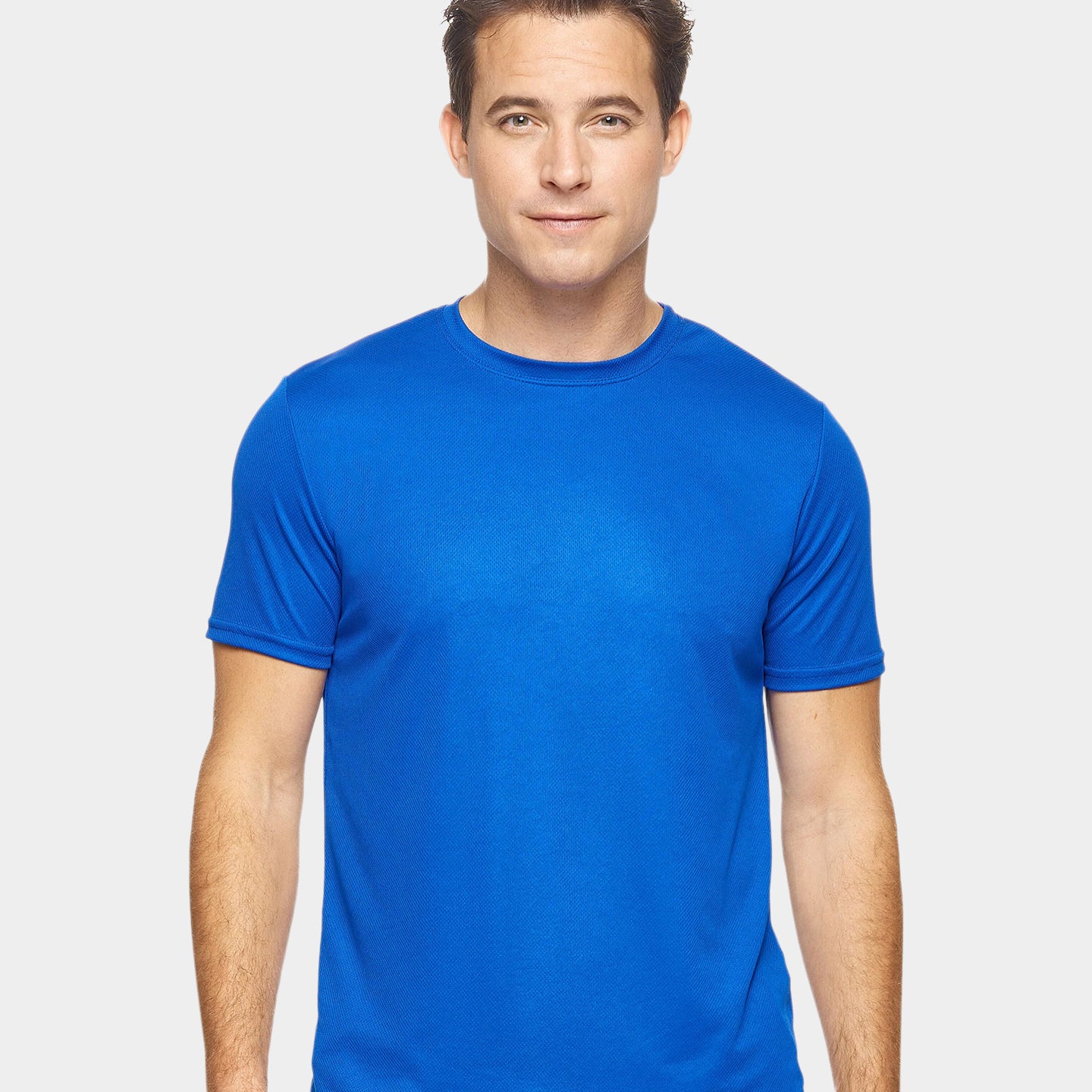 Expert Brand Oxymesh Men's Crewneck Performance T-Shirt, 4XL, Royal Blue A1