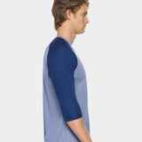 Expert Brand Men's Drimax Raglan Sleeve Active Shirt, M, Steel/Navy A2