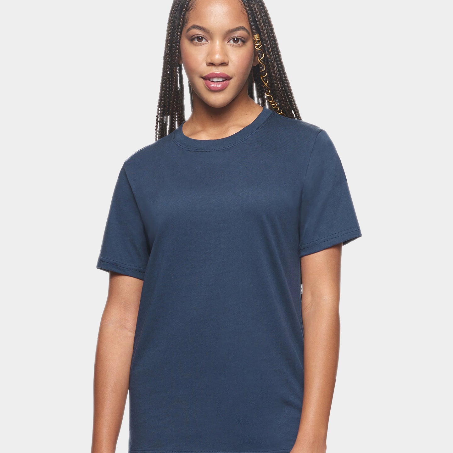 Expert Brand Organic Cotton Crewneck Unisex T-Shirt, 3XL, Nova Blue A1