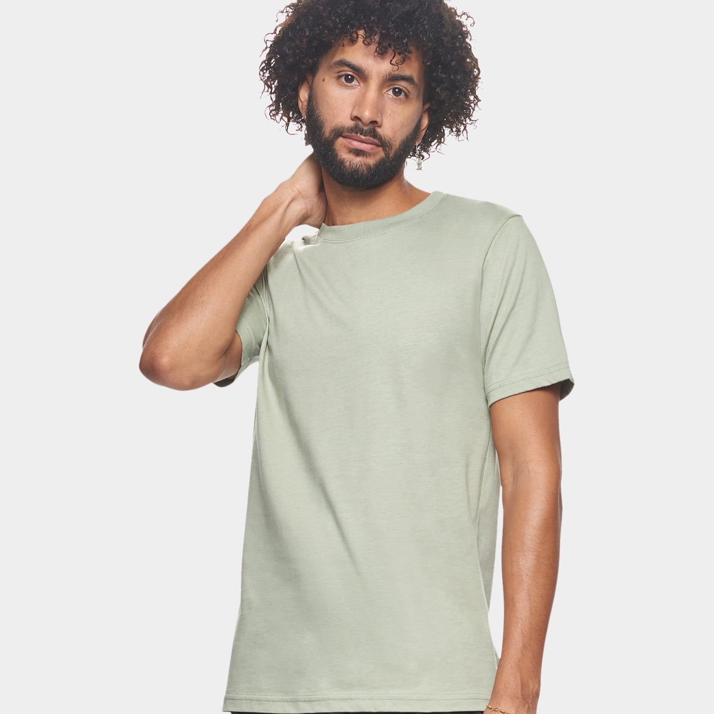 Expert Brand Organic Cotton Crewneck Unisex T-Shirt, XL, Sage A1