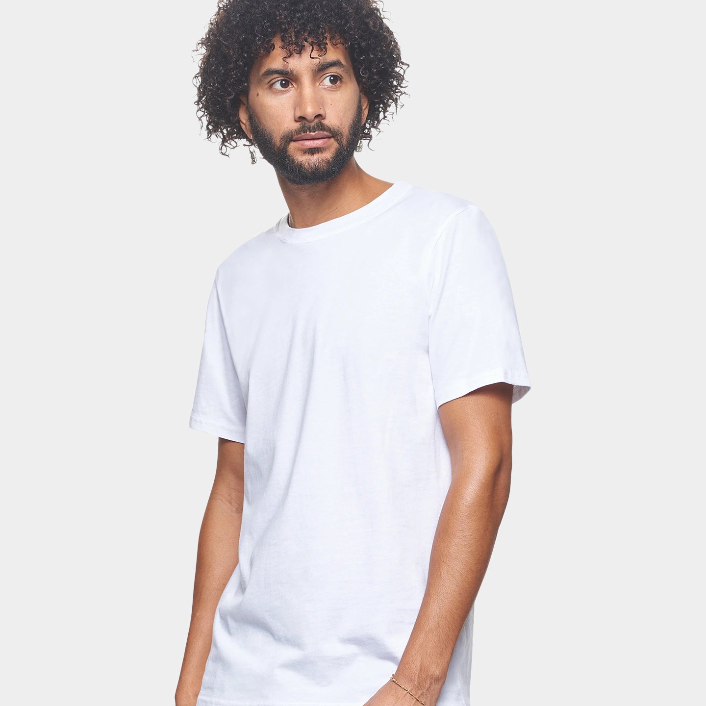 Expert Brand Organic Cotton Crewneck Unisex T-Shirt, 2XL, White A1