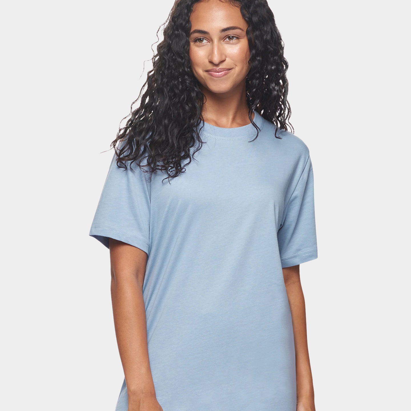 Expert Brand Organic Cotton Crewneck Unisex T-Shirt, S, Canyon Blue A1