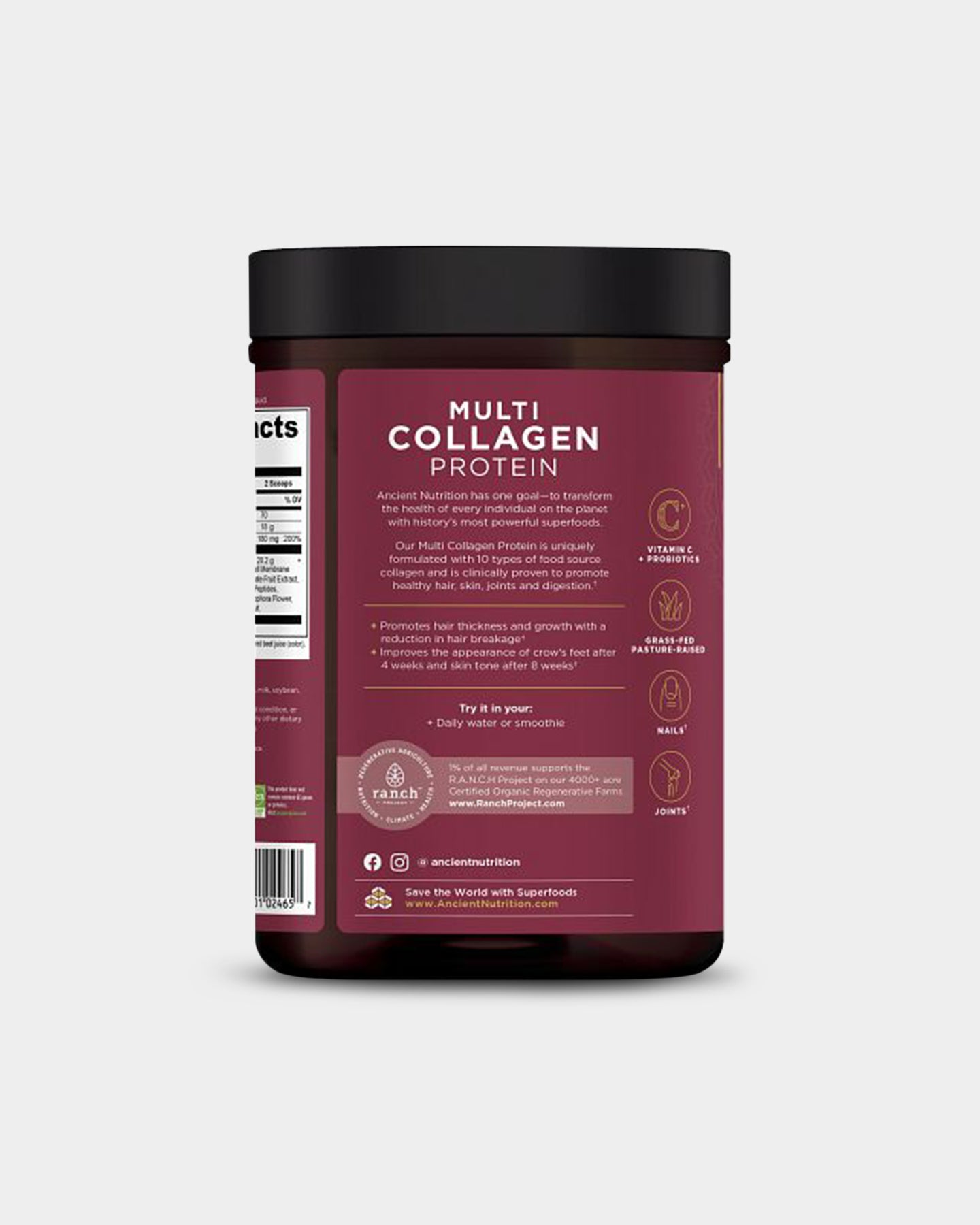 Ancient Nutrition Multi Collagen Protein - Beauty Within, Guava Passionfruit, 45 Servings A3