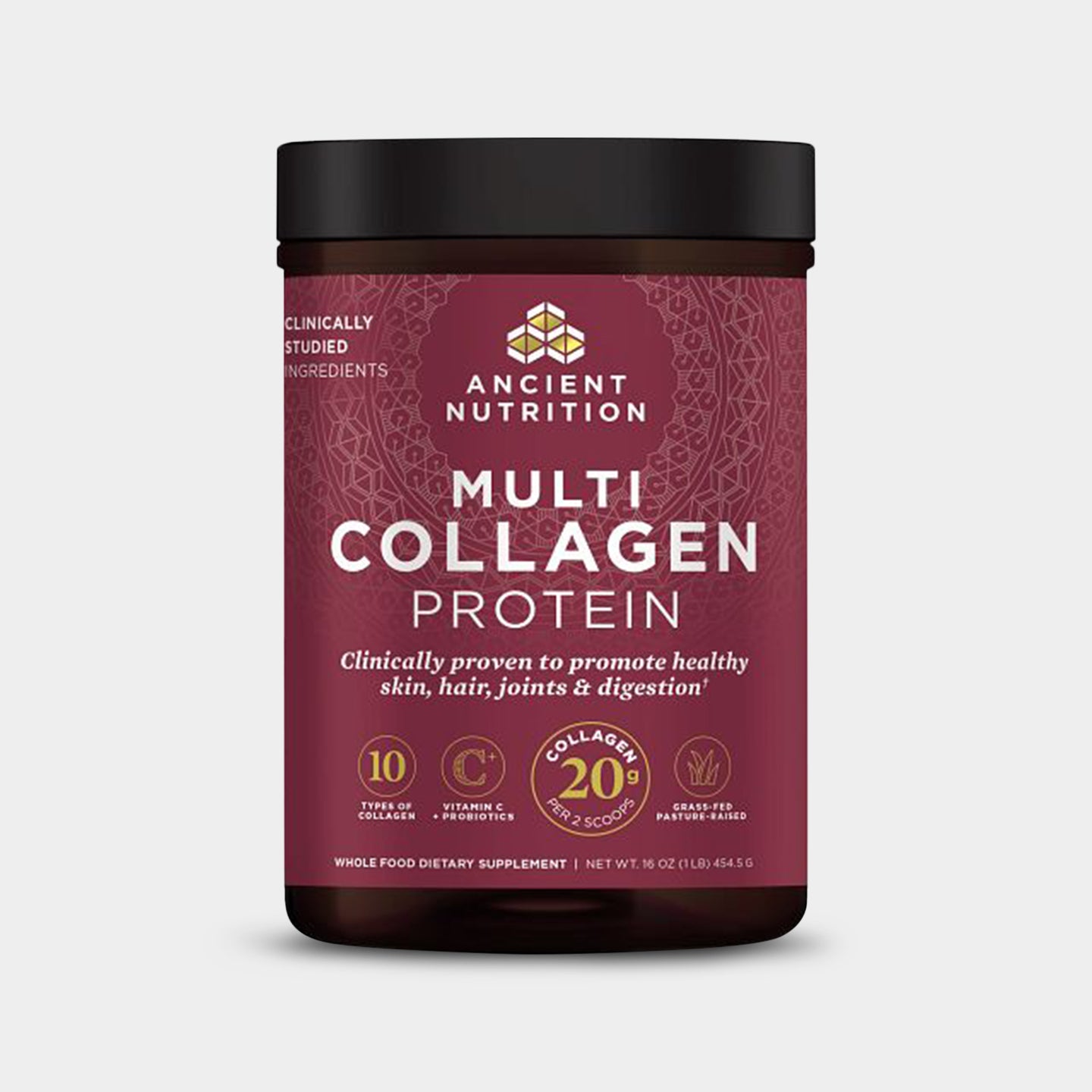 Ancient Nutrition Multi Collagen Protein - 20g, Pure, 45 Servings A1