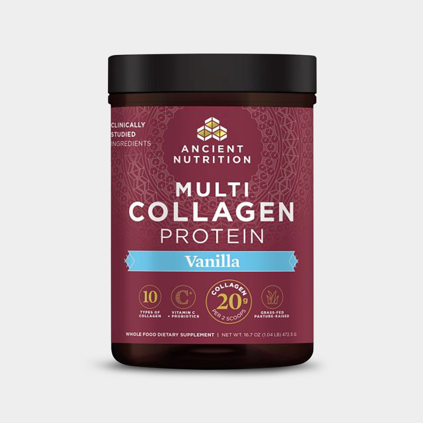 Ancient Nutrition Multi Collagen Protein - 20g, Vanilla, 45 Servings A1