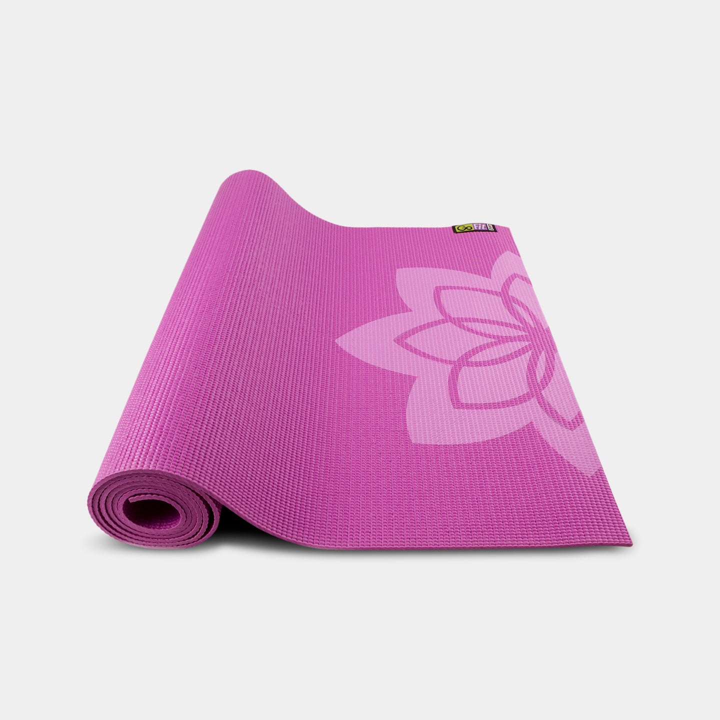 GoFit Pattern Yoga Mat, One Size, Purple A1