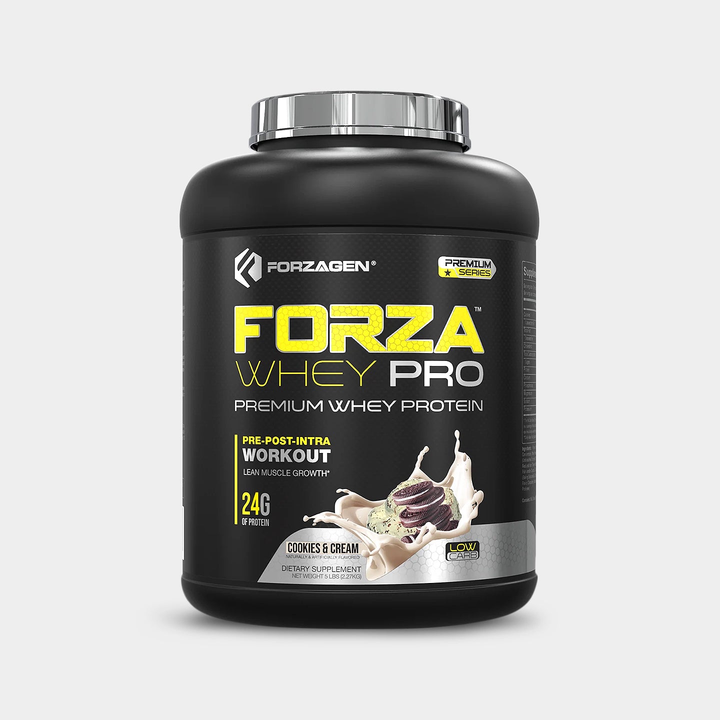 Forzagen Forza Whey PRO Protein, Cookies & Cream, 5 Lbs A1