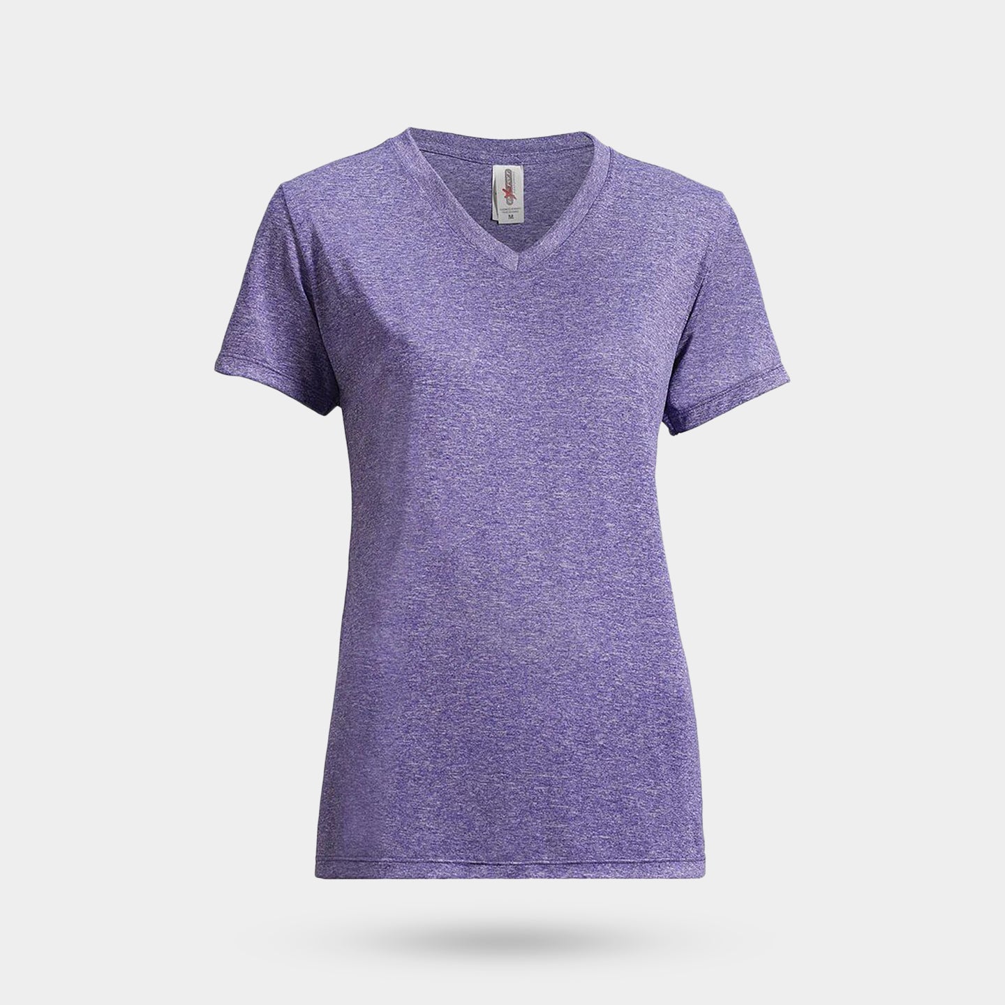 Expert Brand Women's Heather Natural Feel Performance T-Shirt, M, Heather Purple A1