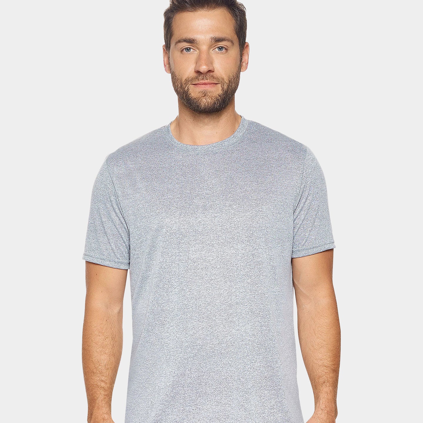 Expert Brand Men's Activewear Natural-Feel Jersey Crewneck T-Shirt, XXL, Heather Gray A1