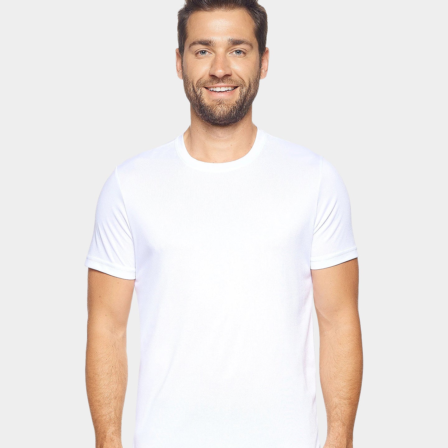 Expert Brand Men's Activewear Natural-Feel Jersey Crewneck T-Shirt, M, White A1