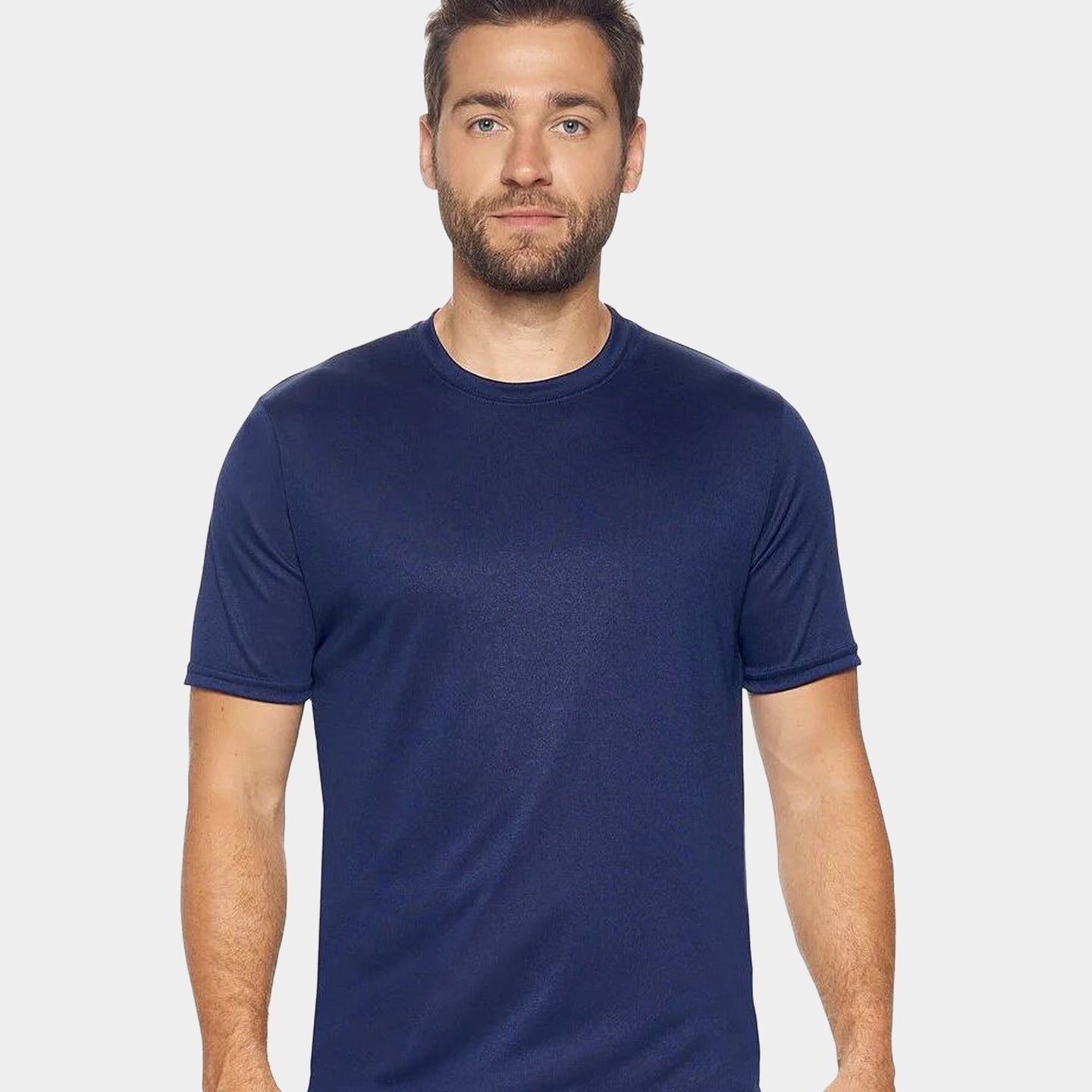 Expert Brand Men's Activewear Natural-Feel Jersey Crewneck T-Shirt, XL, Navy A1