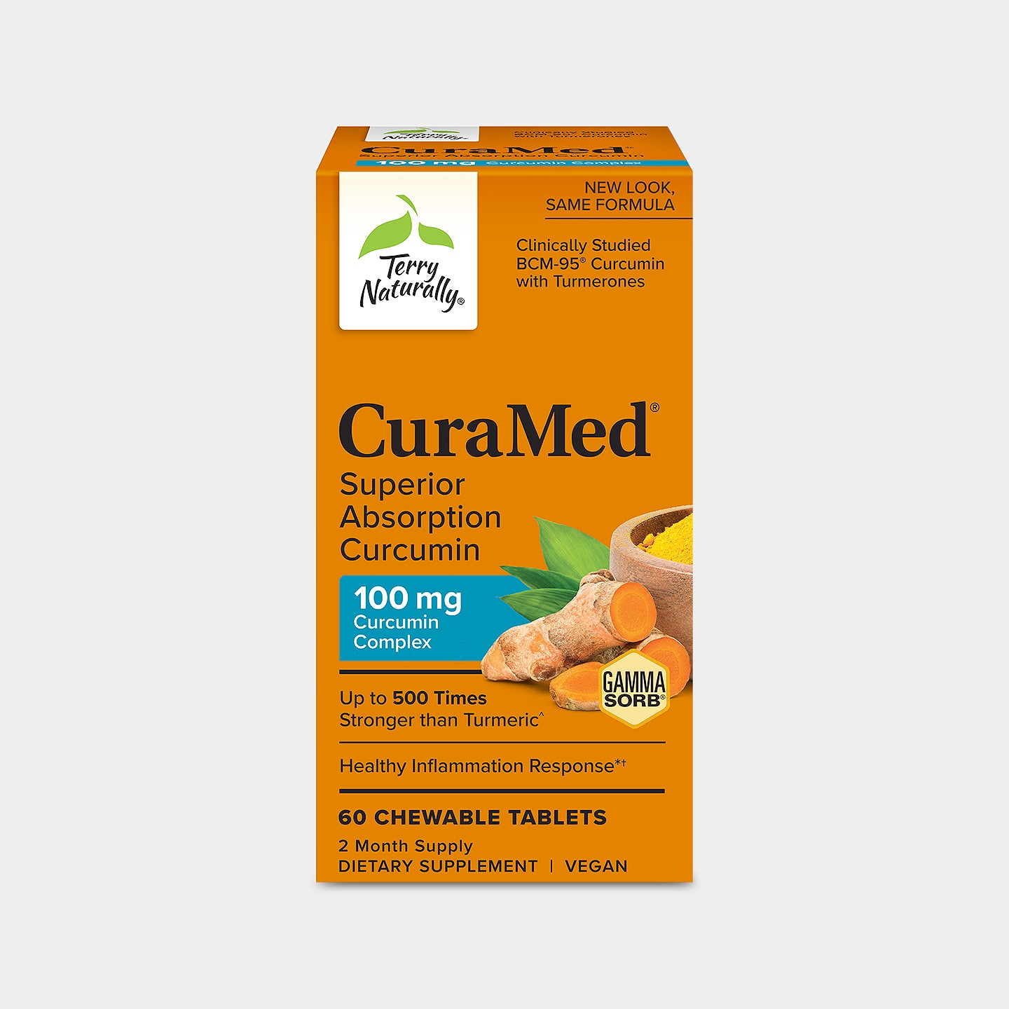Terry Naturally CuraMed Curcumin 100mg - Chewable Tablet A1