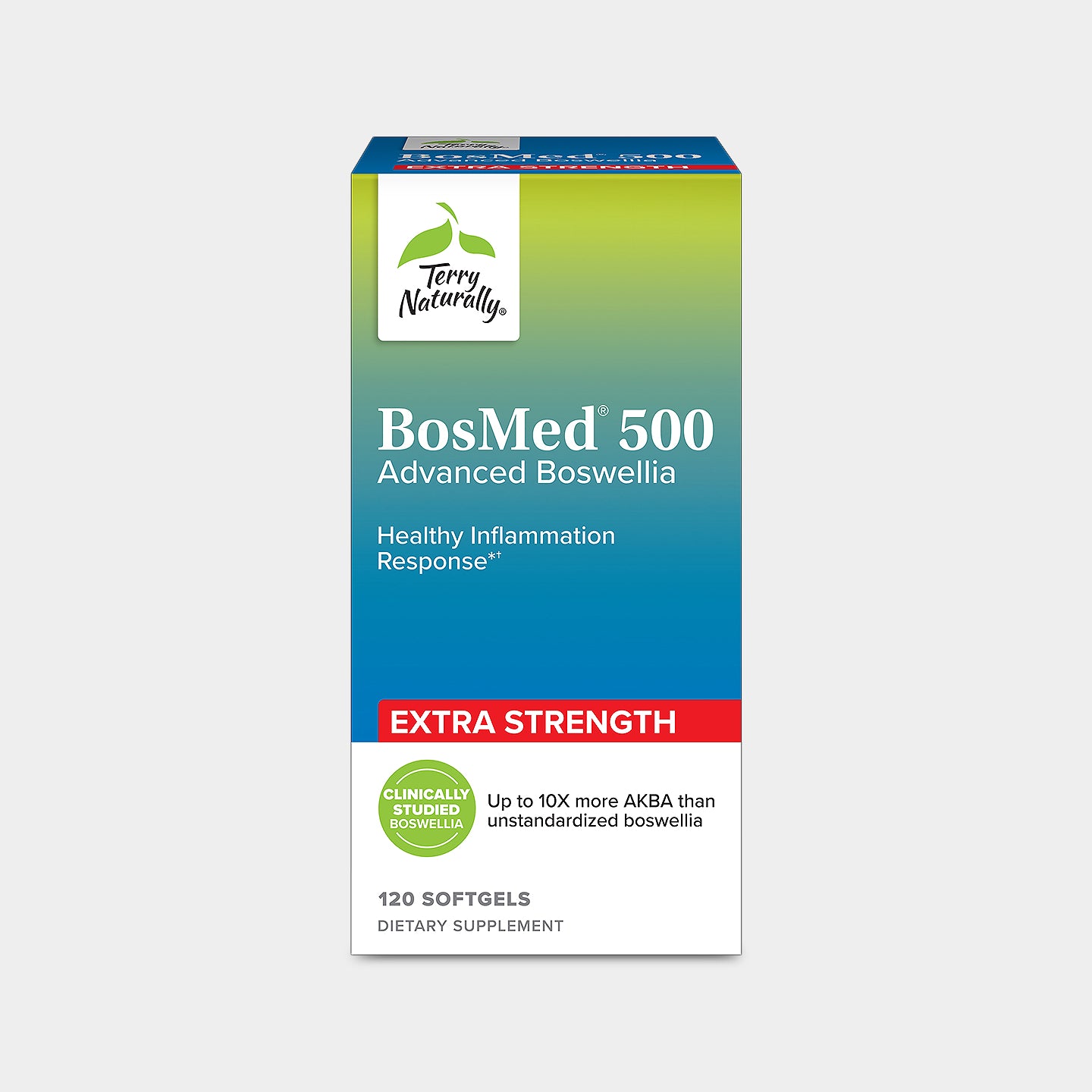 Terry Naturally BosMed 500 BOS-10 Boswellia, Unflavored, 120 Softgels A1